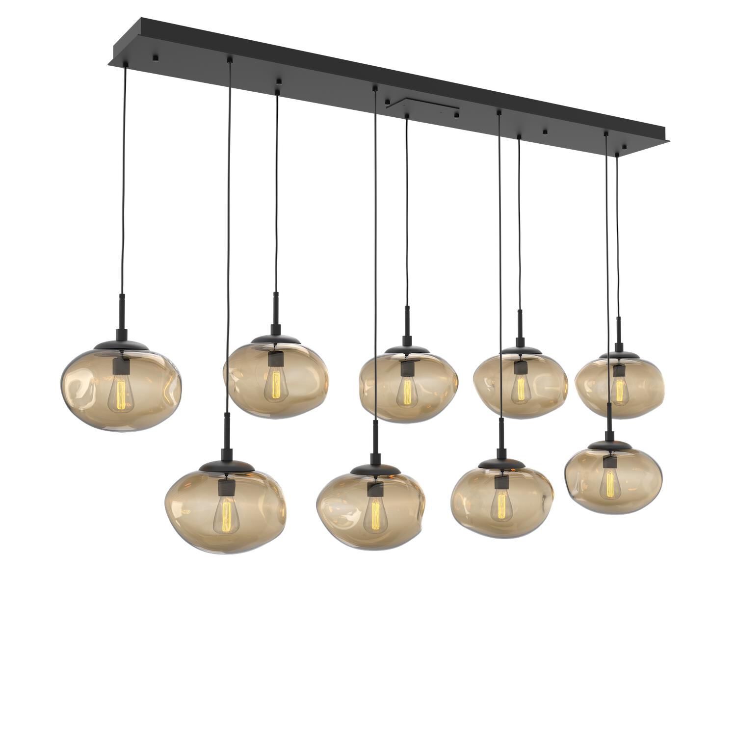 Levi Wilson Nebula 70 Inch 9 Light Linear Suspension Light by Hammerton Studio