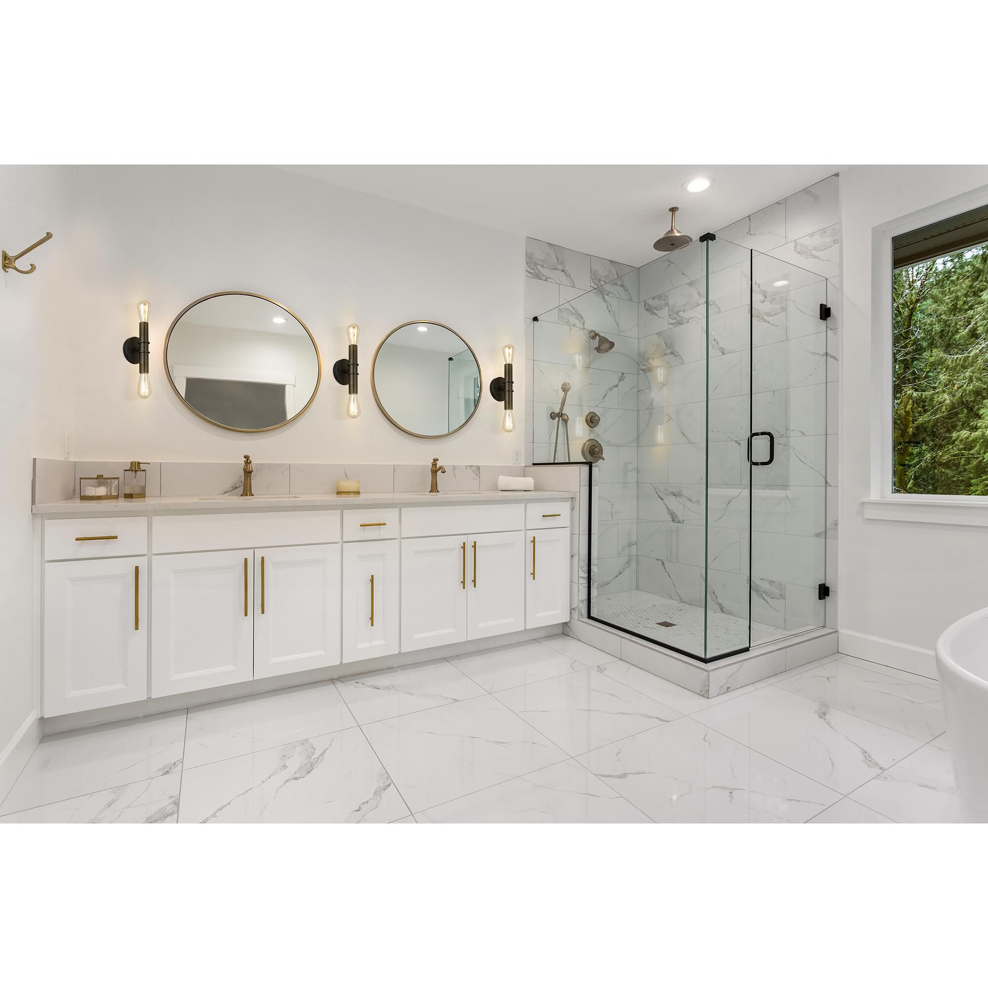 Eglo Drucker 9 Inch 2 Light Bath Vanity Light by Eglo Lighting