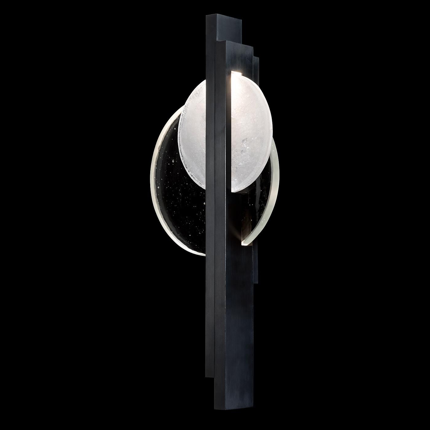 Shown in Black finish and Clear and White glass