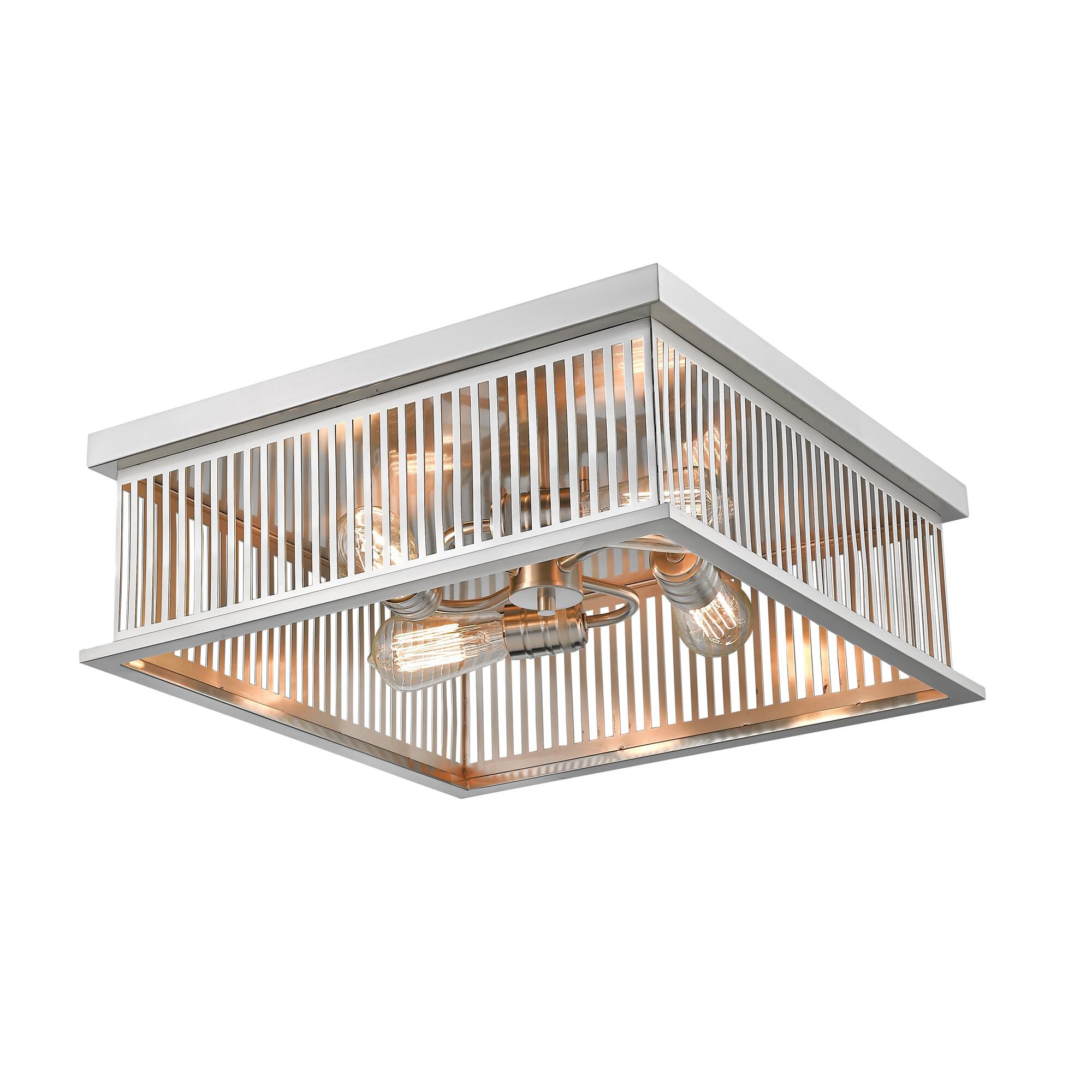 Shown in Brushed Nickel finish and Steel glass and Steel shade