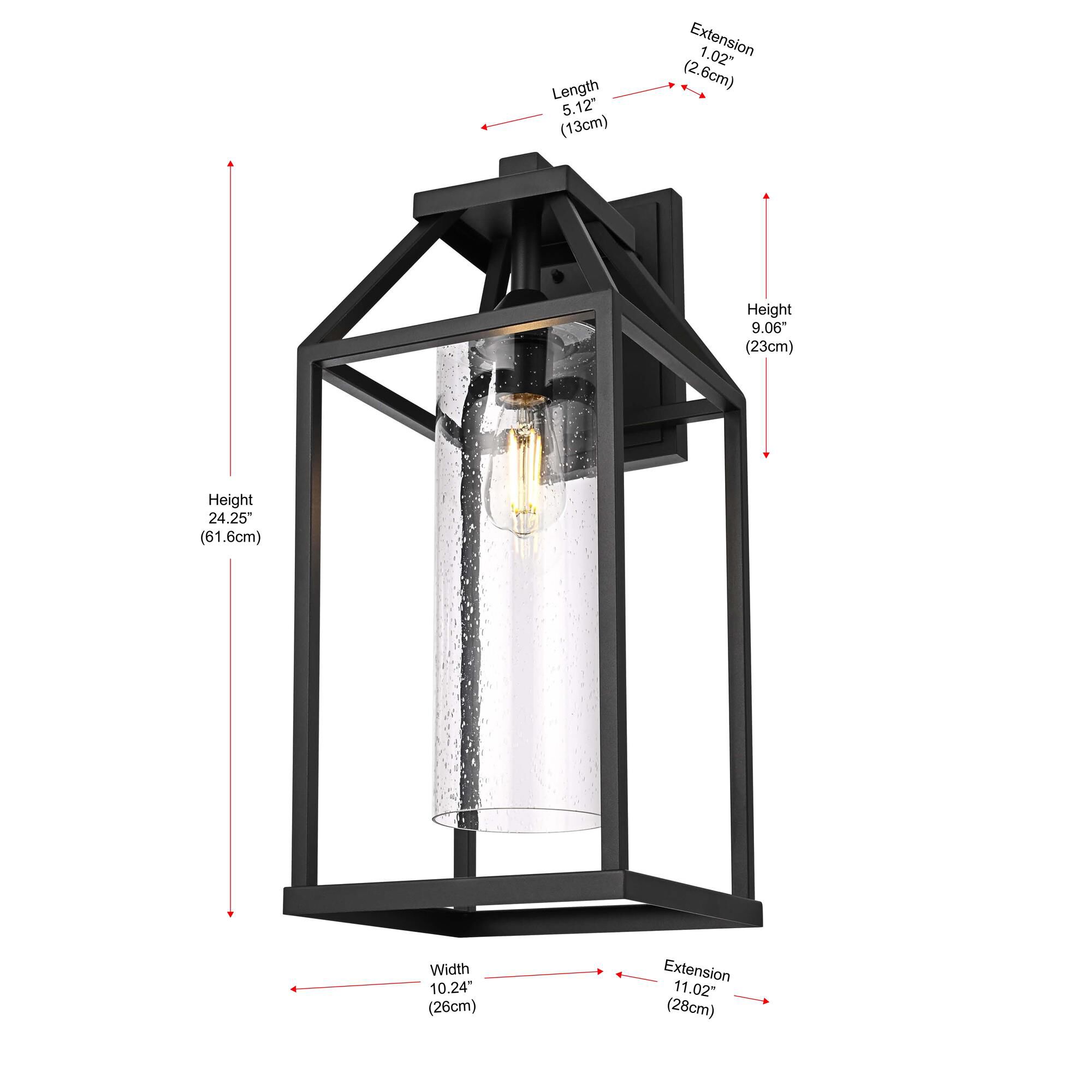 Zora 24 inch Outdoor Wall Light by Elegant Lighting