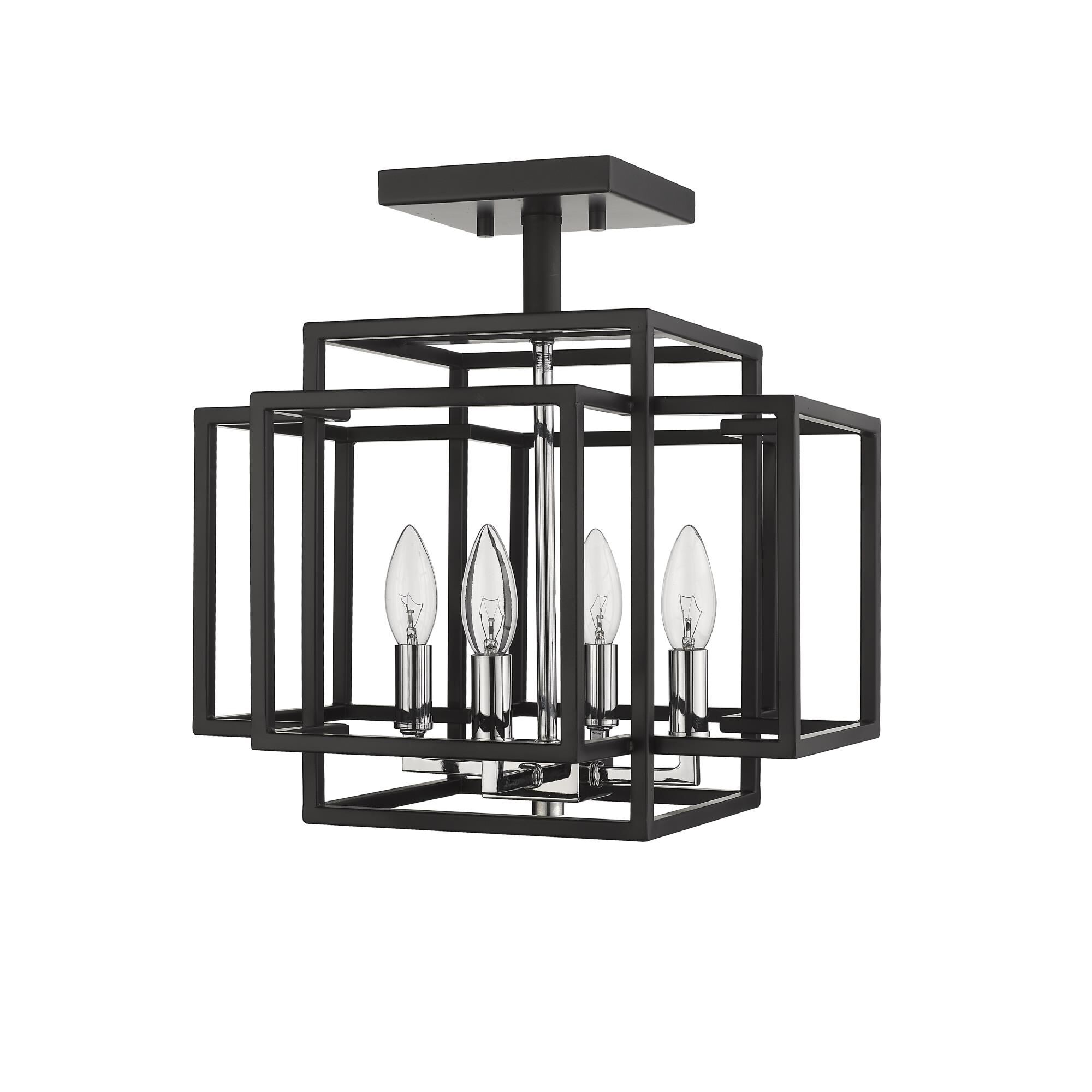 Titania 14 Inch 4 Light Semi Flush Mount by Z-Lite