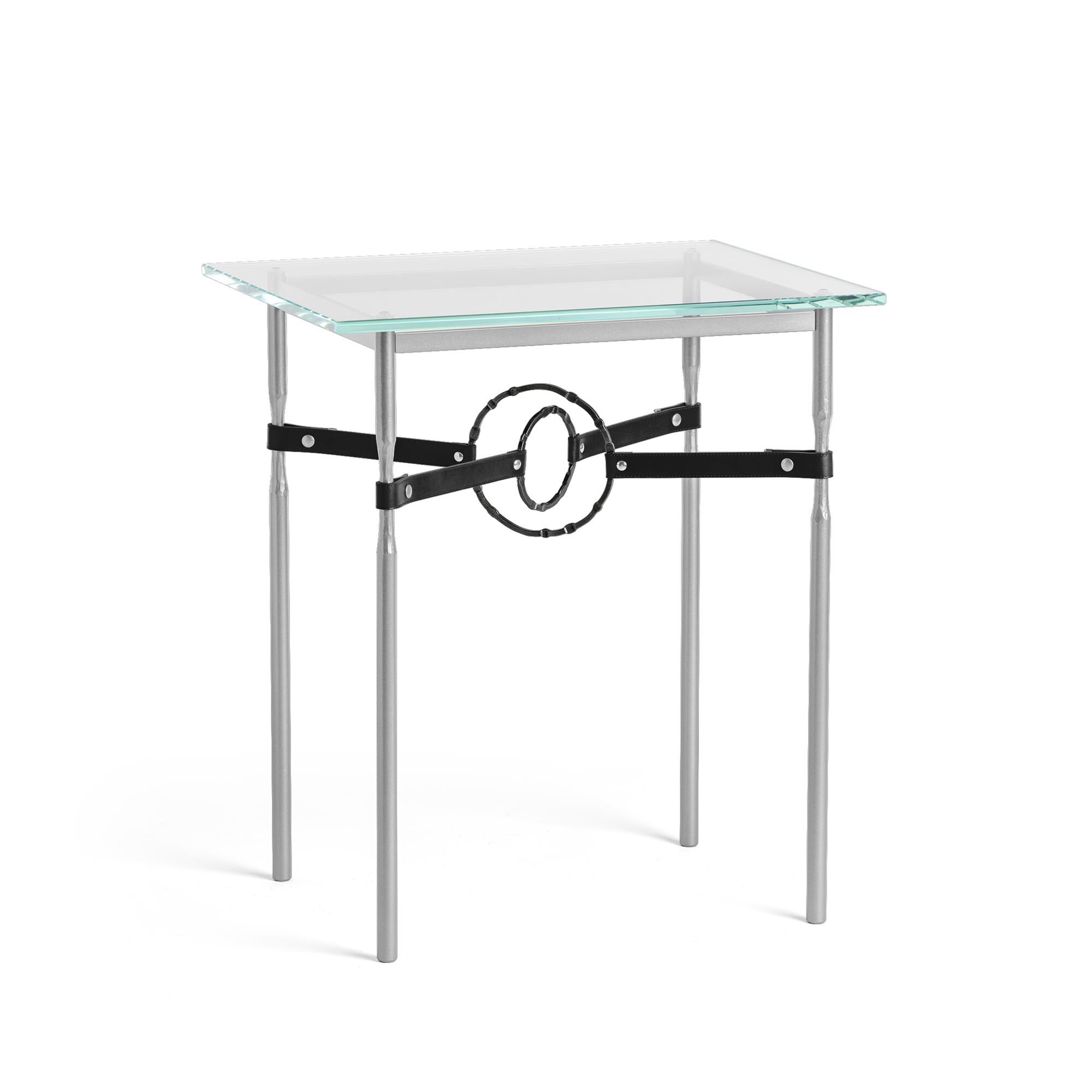 Shown in Vintage Platinum finish and Black with Leather Black  accent