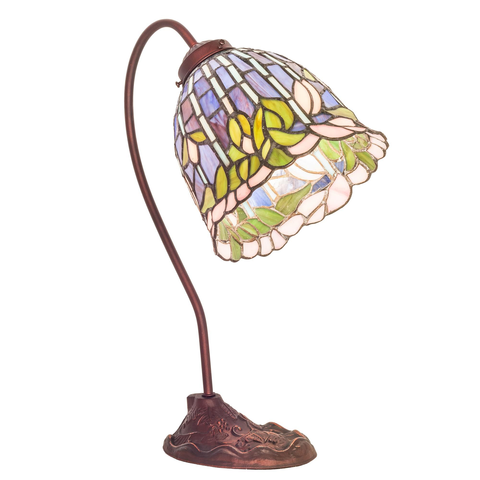 Tiffany Flowering Lotus 18 Inch Table Lamp by Meyda Lighting