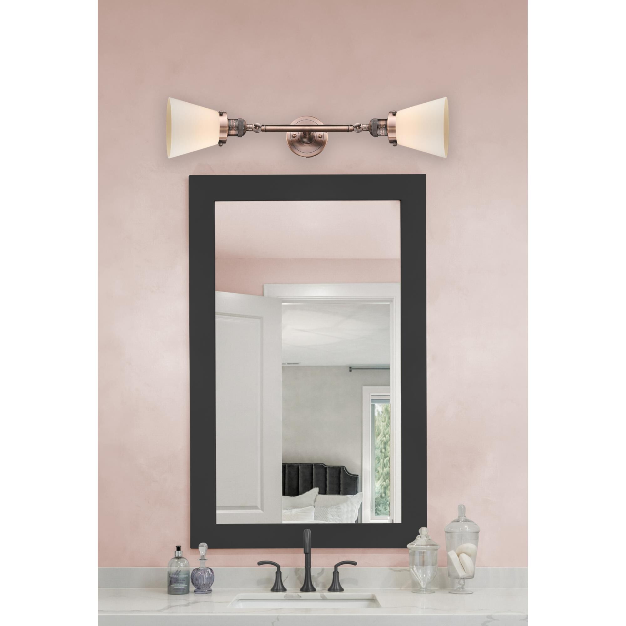 Bruno Marashlian Small Cone 23 Inch 2 Light Bath Vanity Light by Innovations Lighting