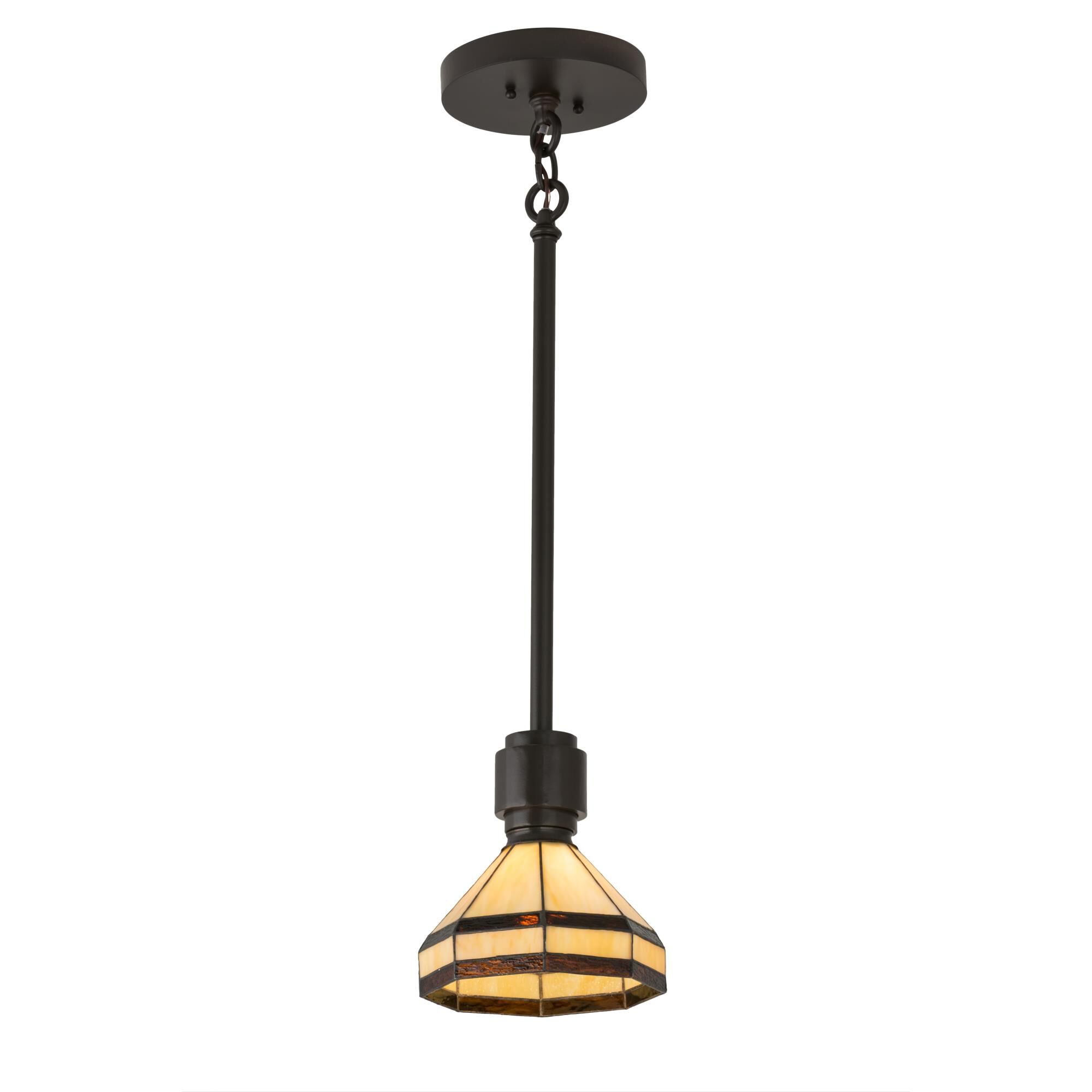Shown in Craftsman Brown Finish finish and Bone Beige-Root Beer glass