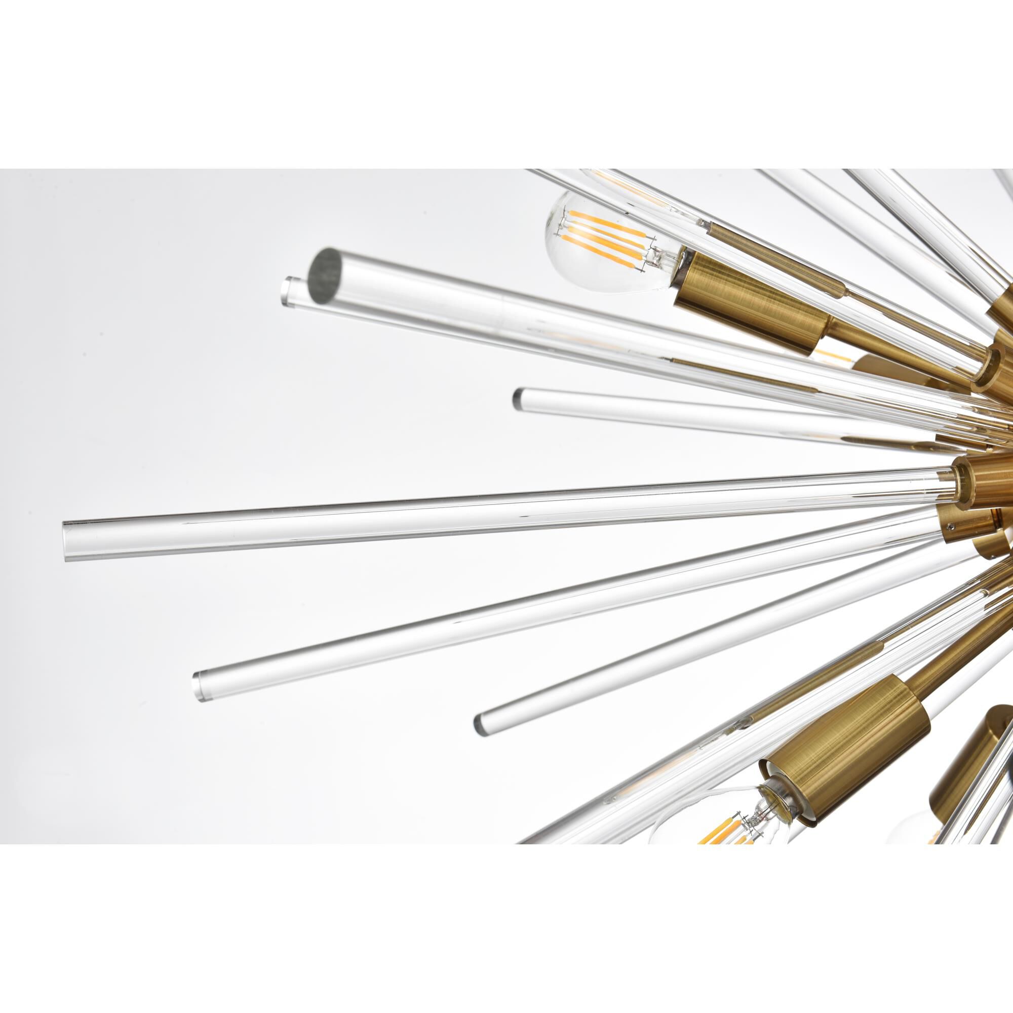 Sienna 32 Inch 10 Light Chandelier by Elegant Lighting