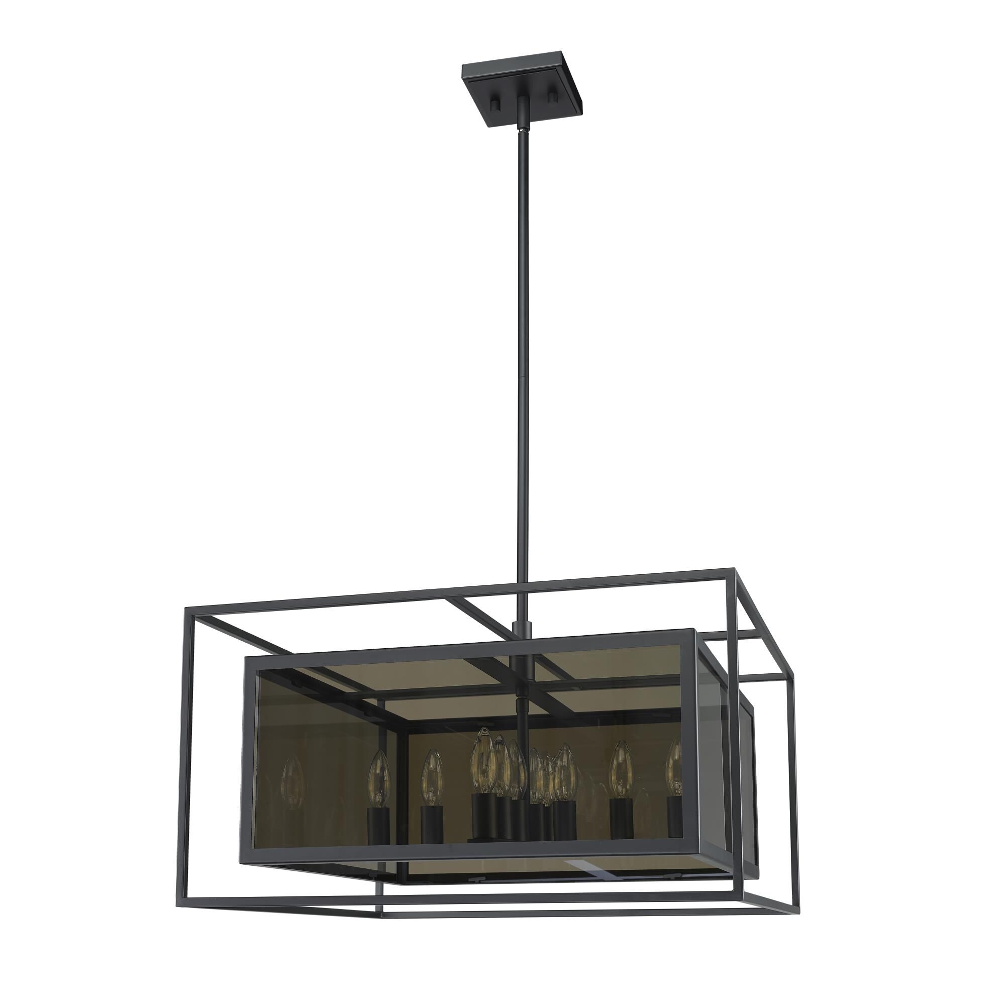 Shown in Misty Charcoal finish and Mirror glass and Mirror Glass shade