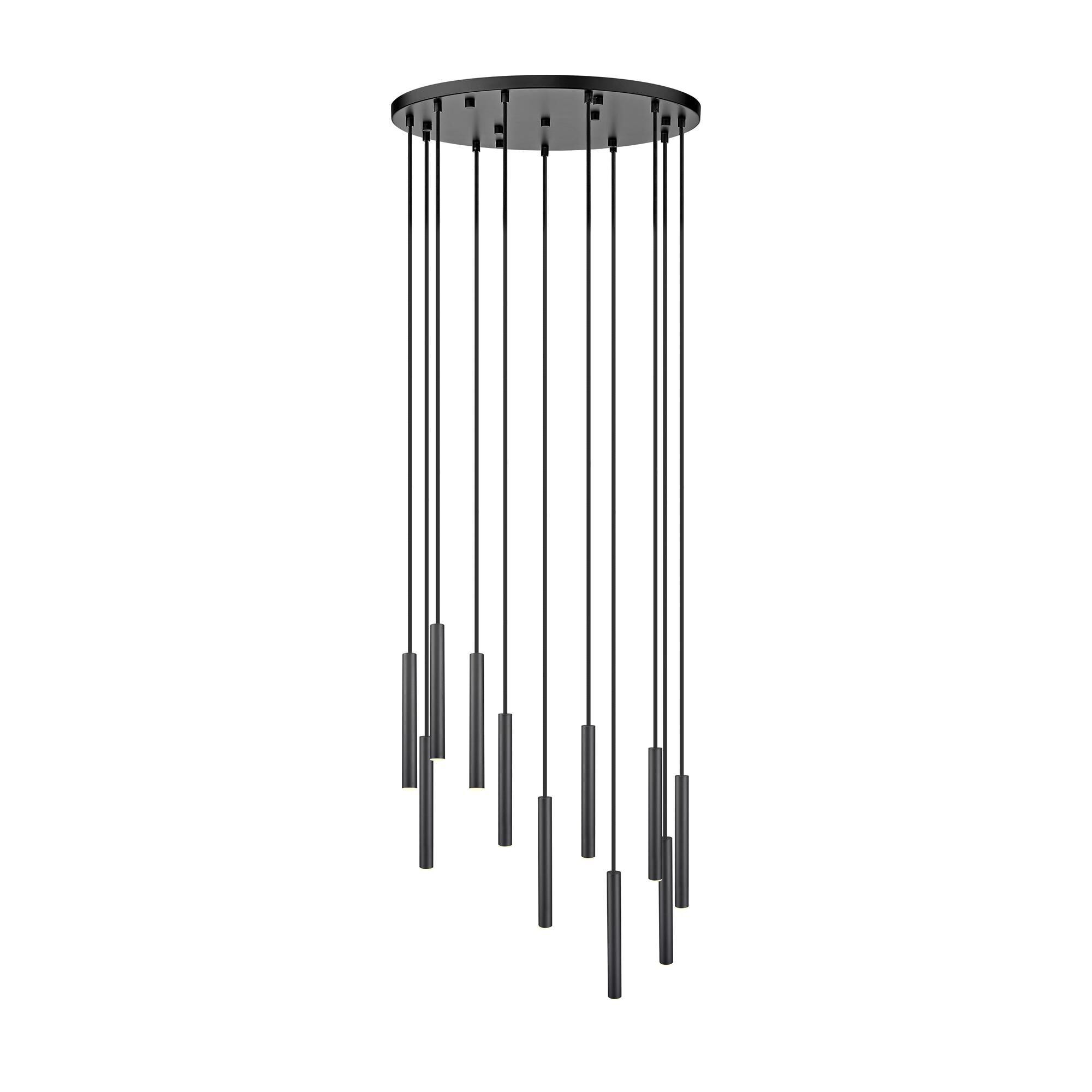 Shown in Matte Black finish and Matte Black glass and Matte Black shade