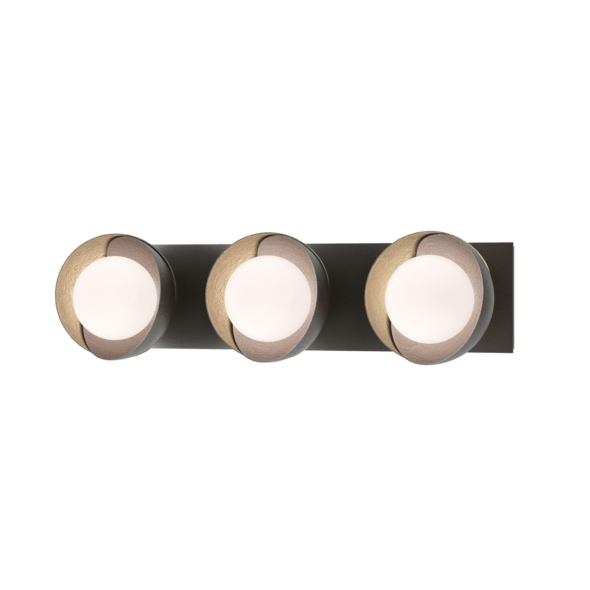 Shown in Oil Rubbed Bronze finish and Opal glass and Soft Gold (84) accent
