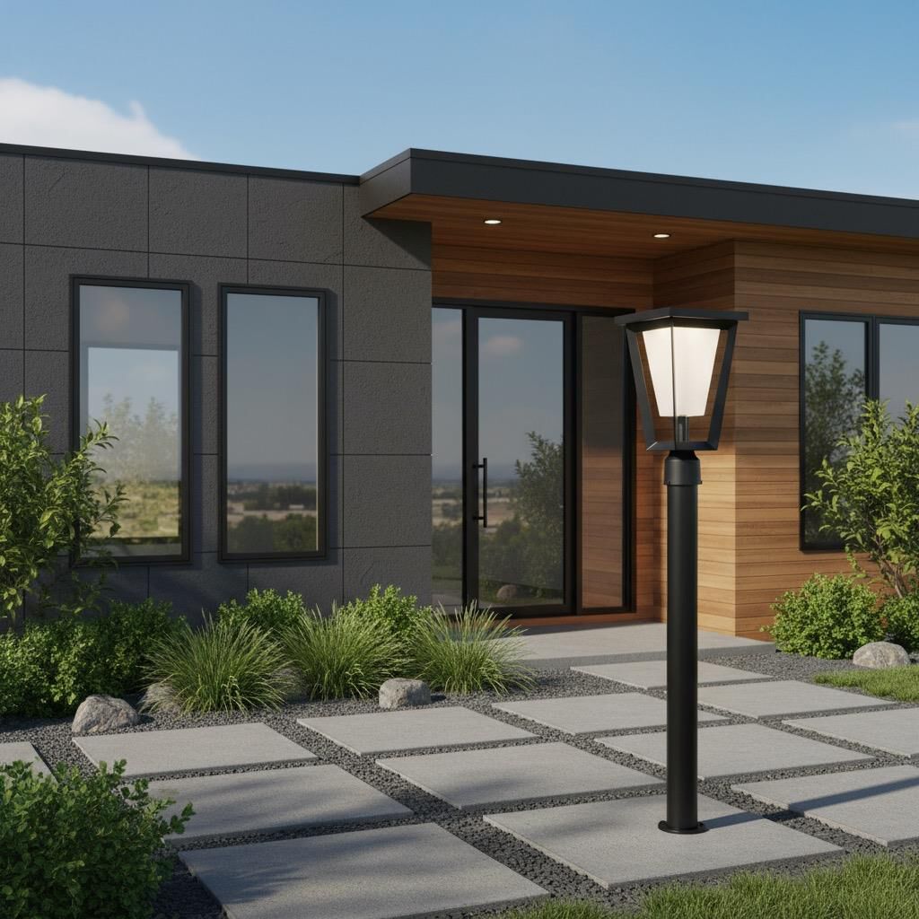 Shown in Black finish and Frosted glass