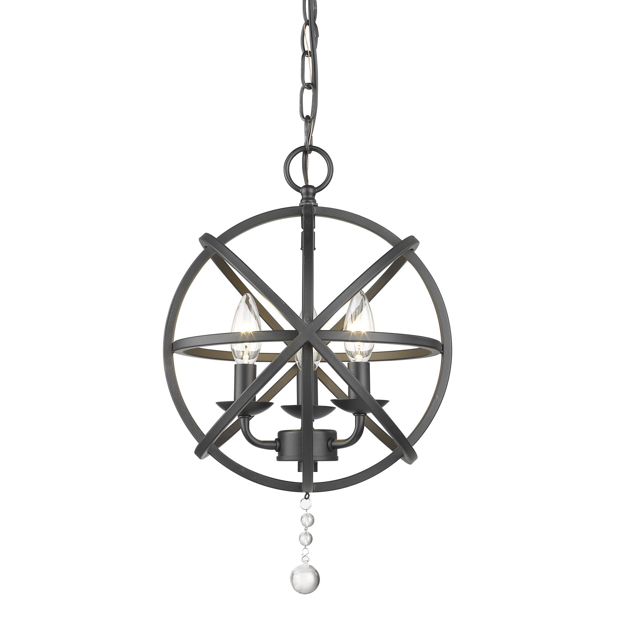 Tull 12 Inch 3 Light Mini Chandelier by Z-Lite