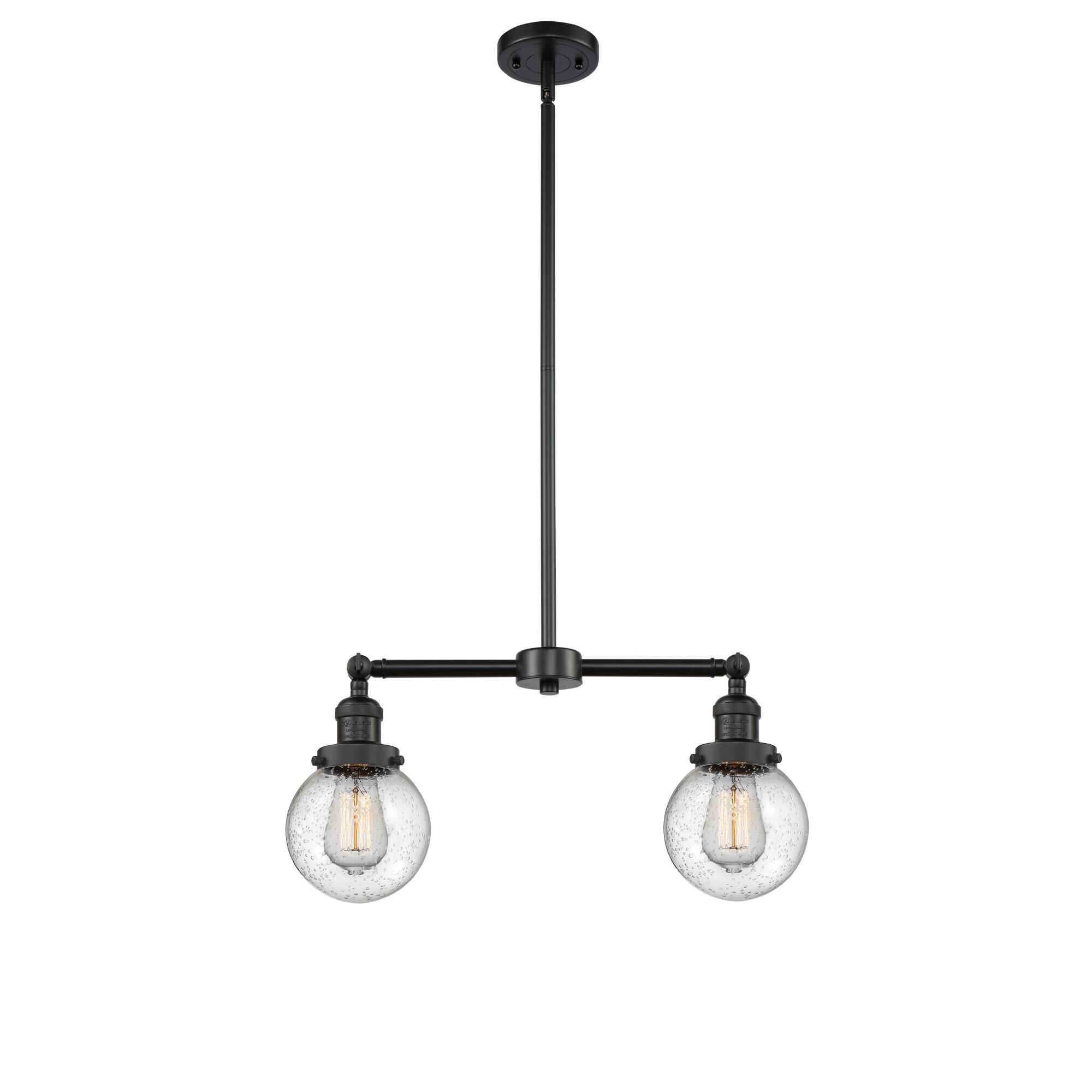 Shown in Matte Black finish and Seedy glass