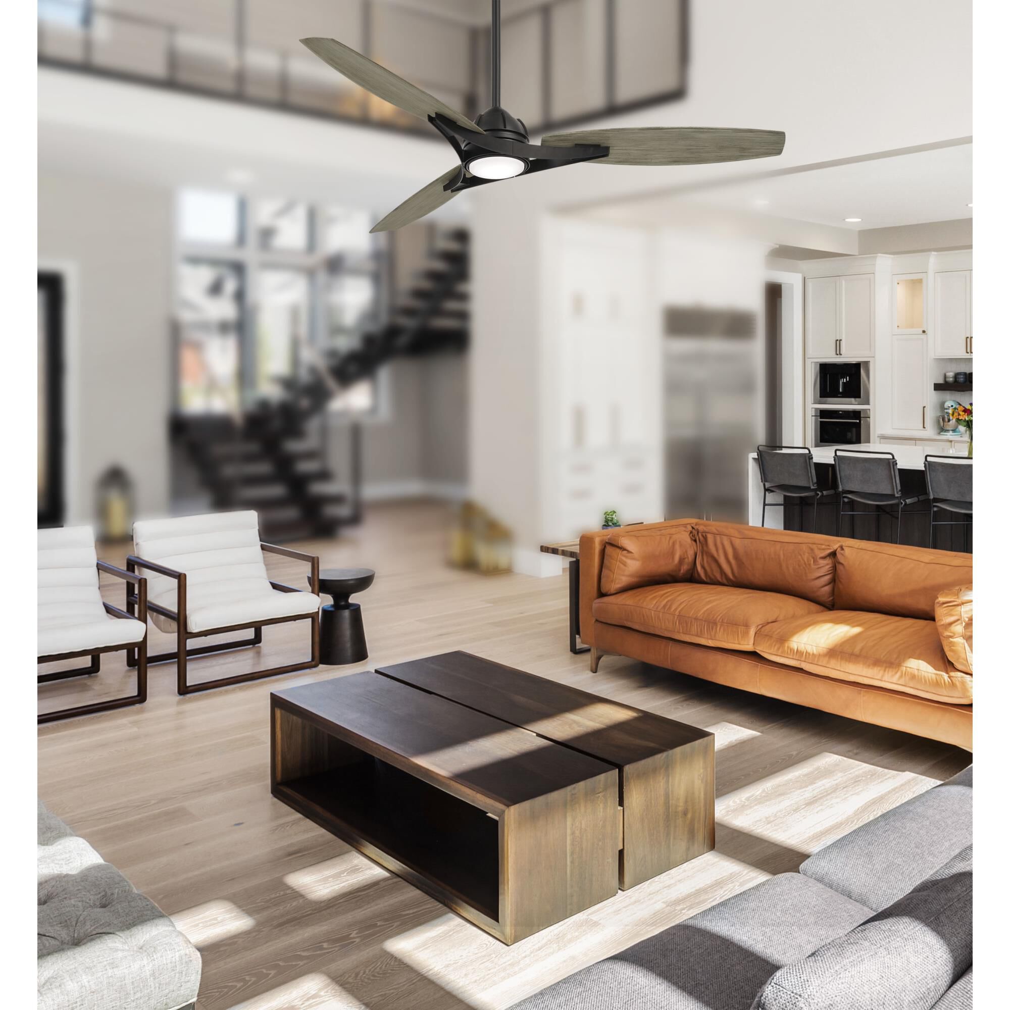 Shown in Coal finish and Etched White glass