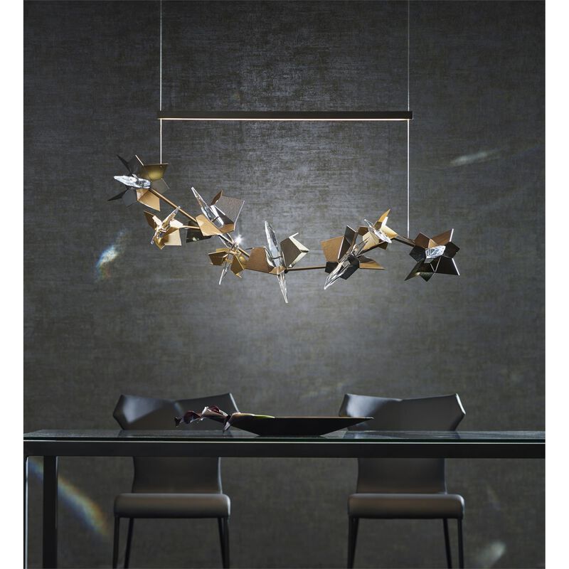 Belladonna Medium Linear Chandelier by Hubbardton Forge