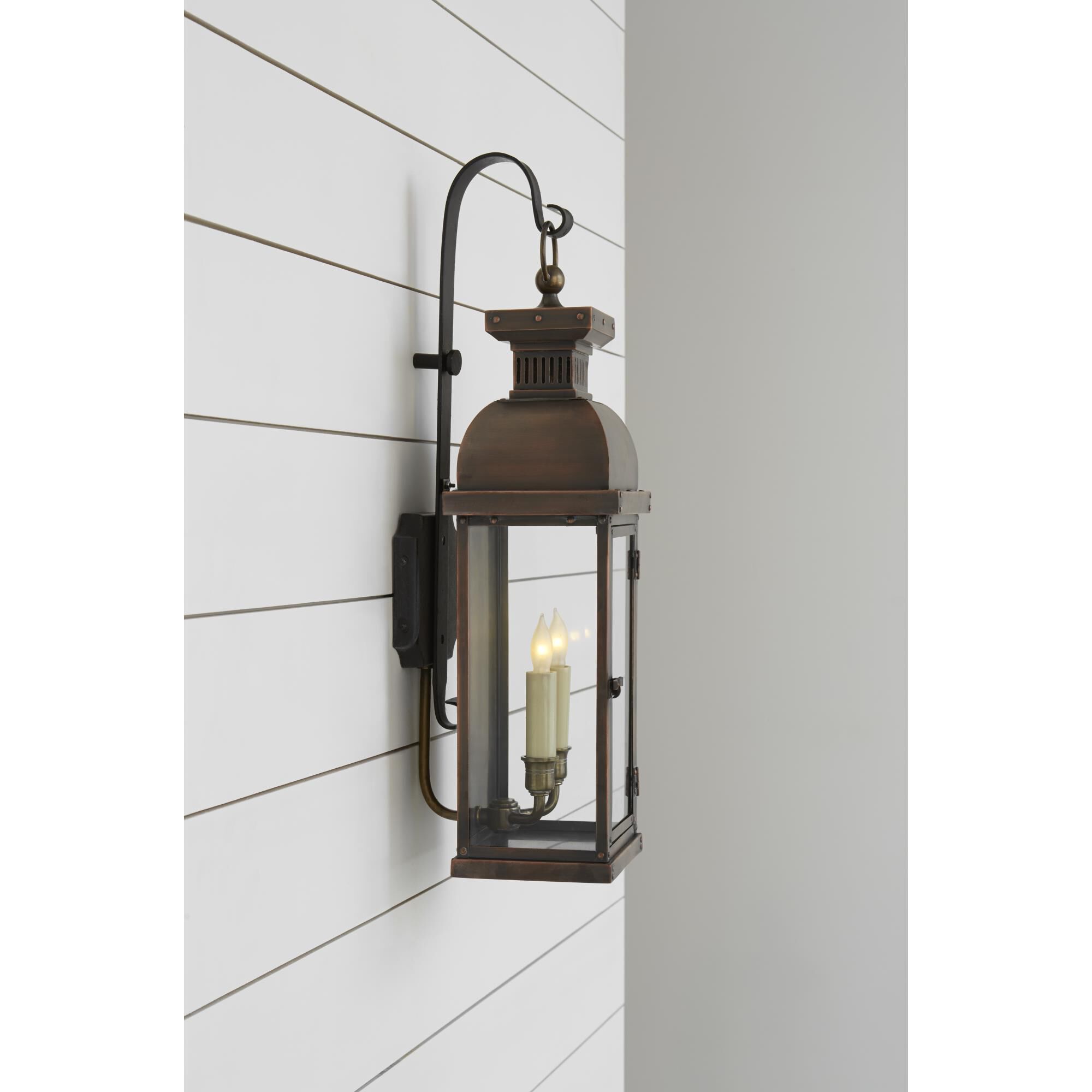 Chapman & Myers Suffork 22 Inch Tall 2 Light Outdoor Wall Light by Visual Comfort Signature Collection