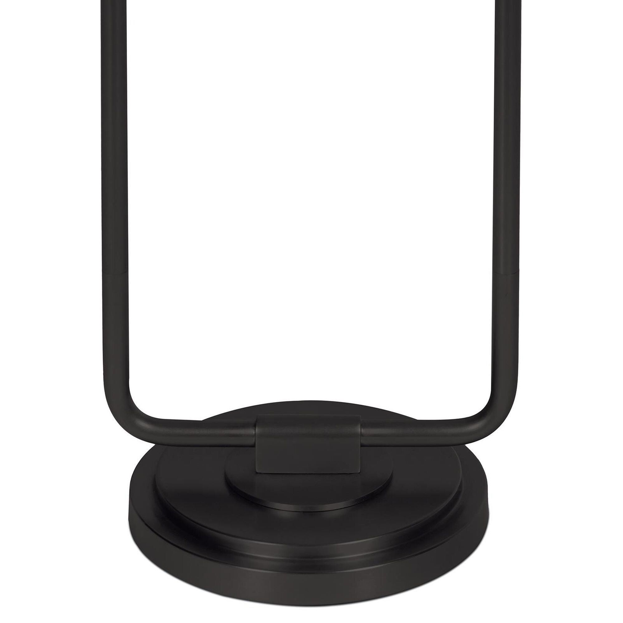 Shown in Blackened Brass finish and Rattan shade