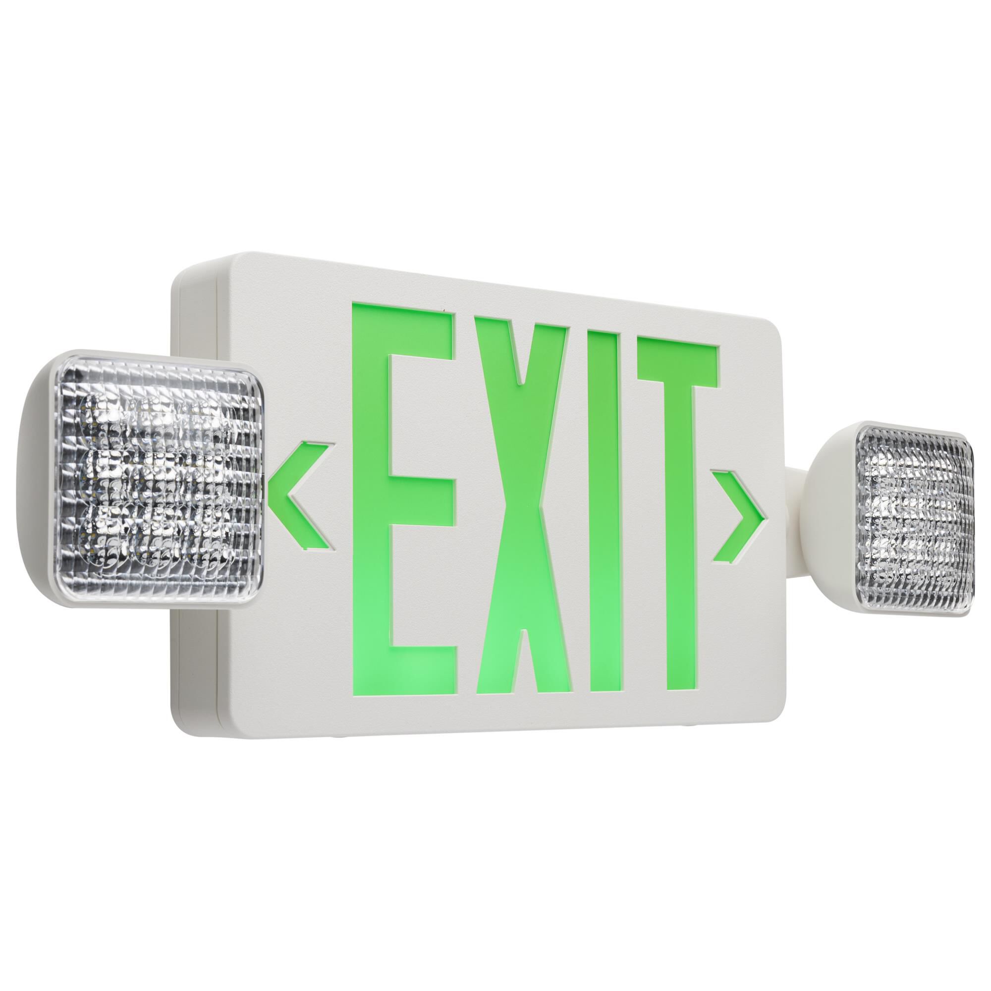 Satco 19 Inch 7 Inch 2 Light 3 Watt Emergency & Exit Sign Lights LED by Satco