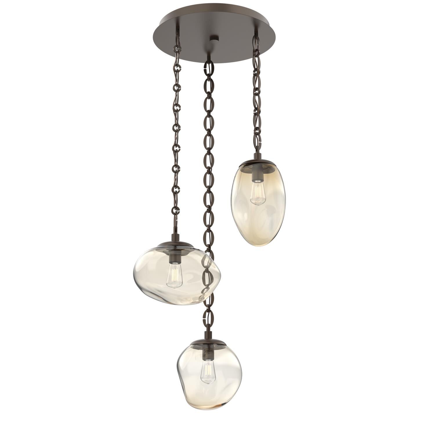 Levi Wilson Cosmos Bulb 22 Inch Multi Light Pendant by Hammerton Studio