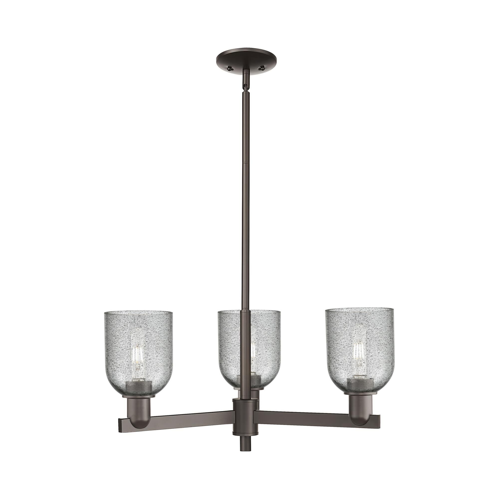 Shown in Oil Rubbed Bronze finish and Charcoal glass