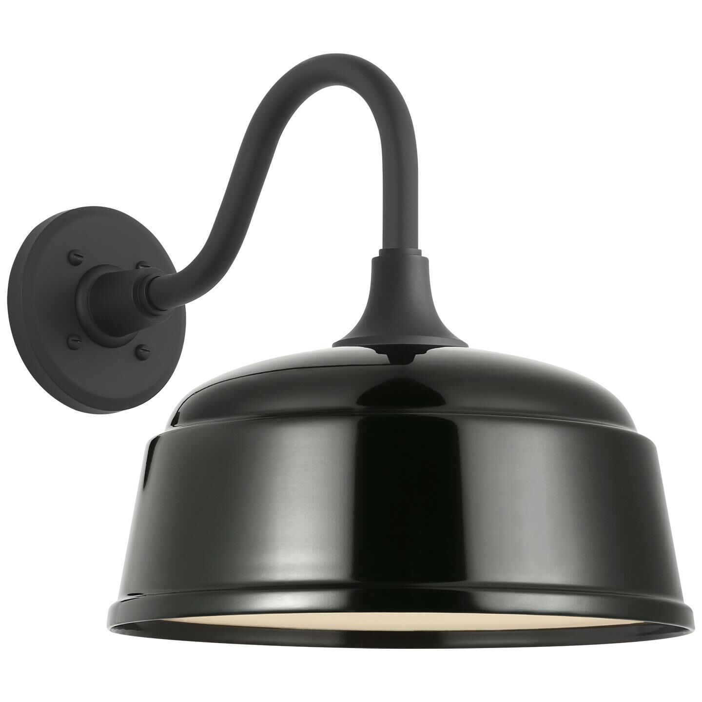 Shown in Matte Black finish and Green Rockhouse shade