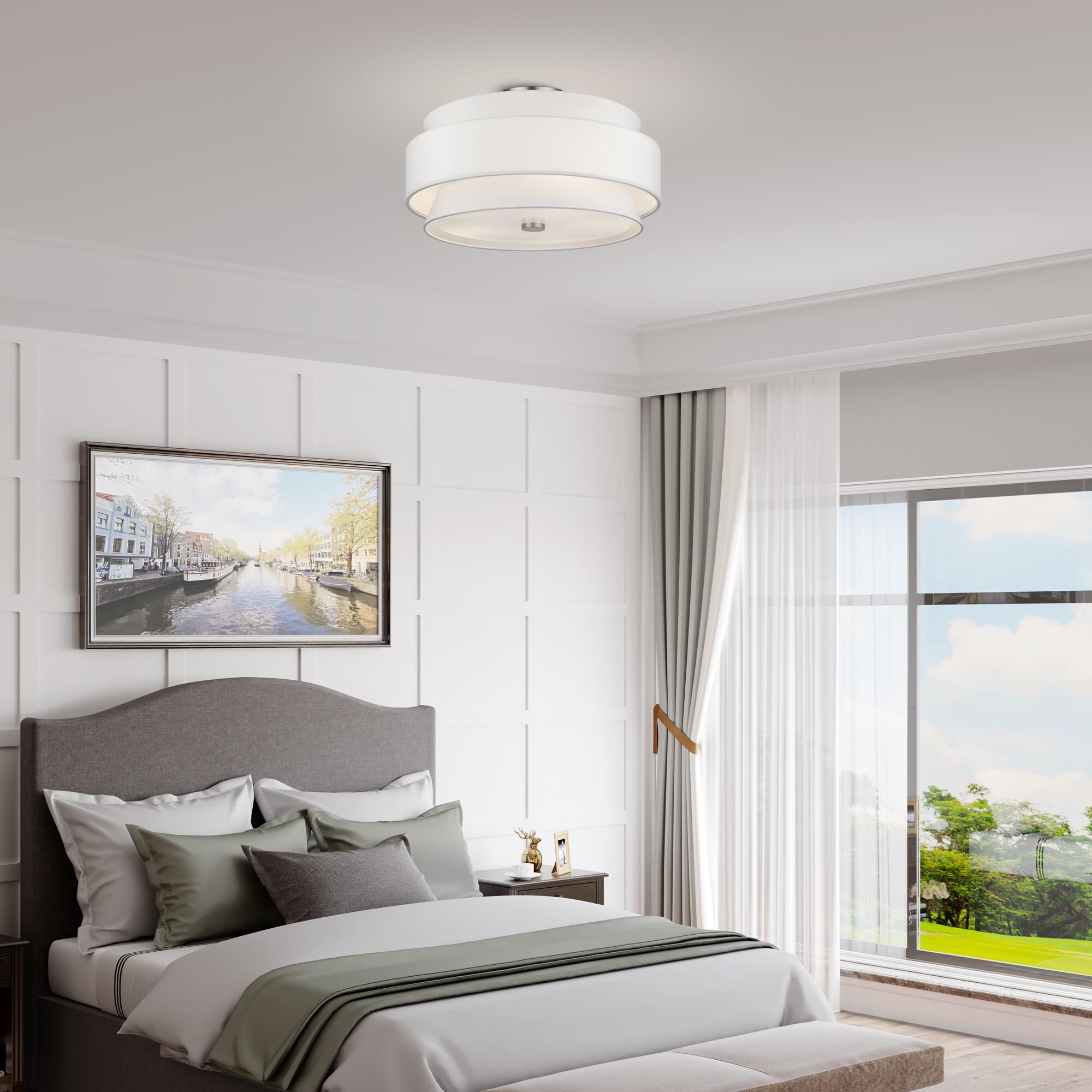 Fontana 21 Inch Semi Flush Mount by Livex Lighting