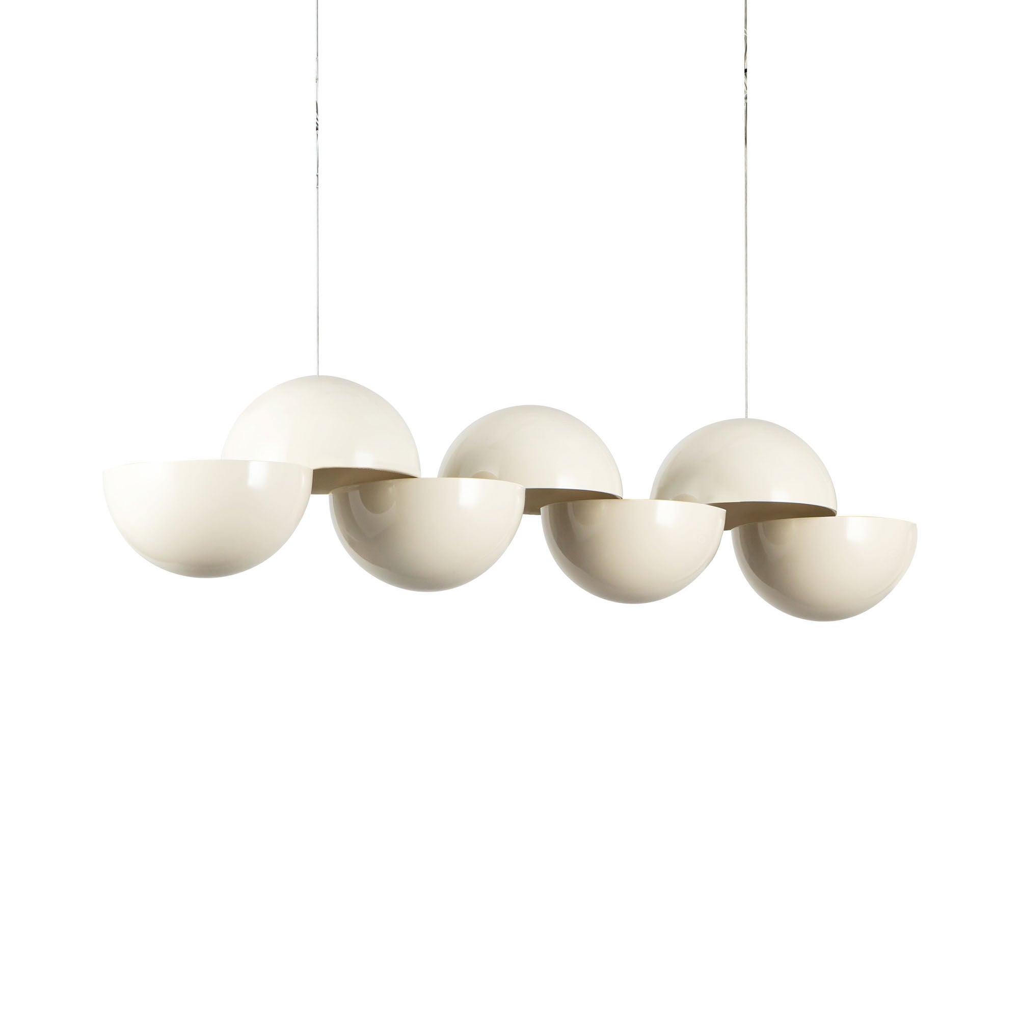 Shown in Pearl White finish and Steel shade