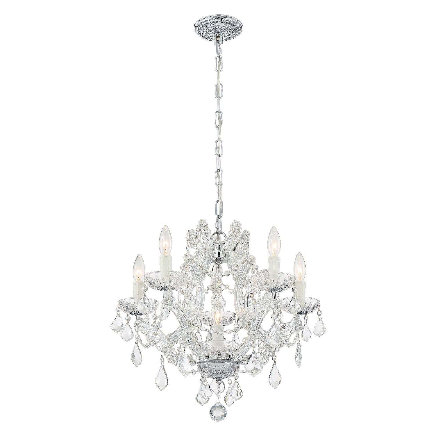 Maria Theresa 20 Inch 6 Light Mini Chandelier by Crystorama