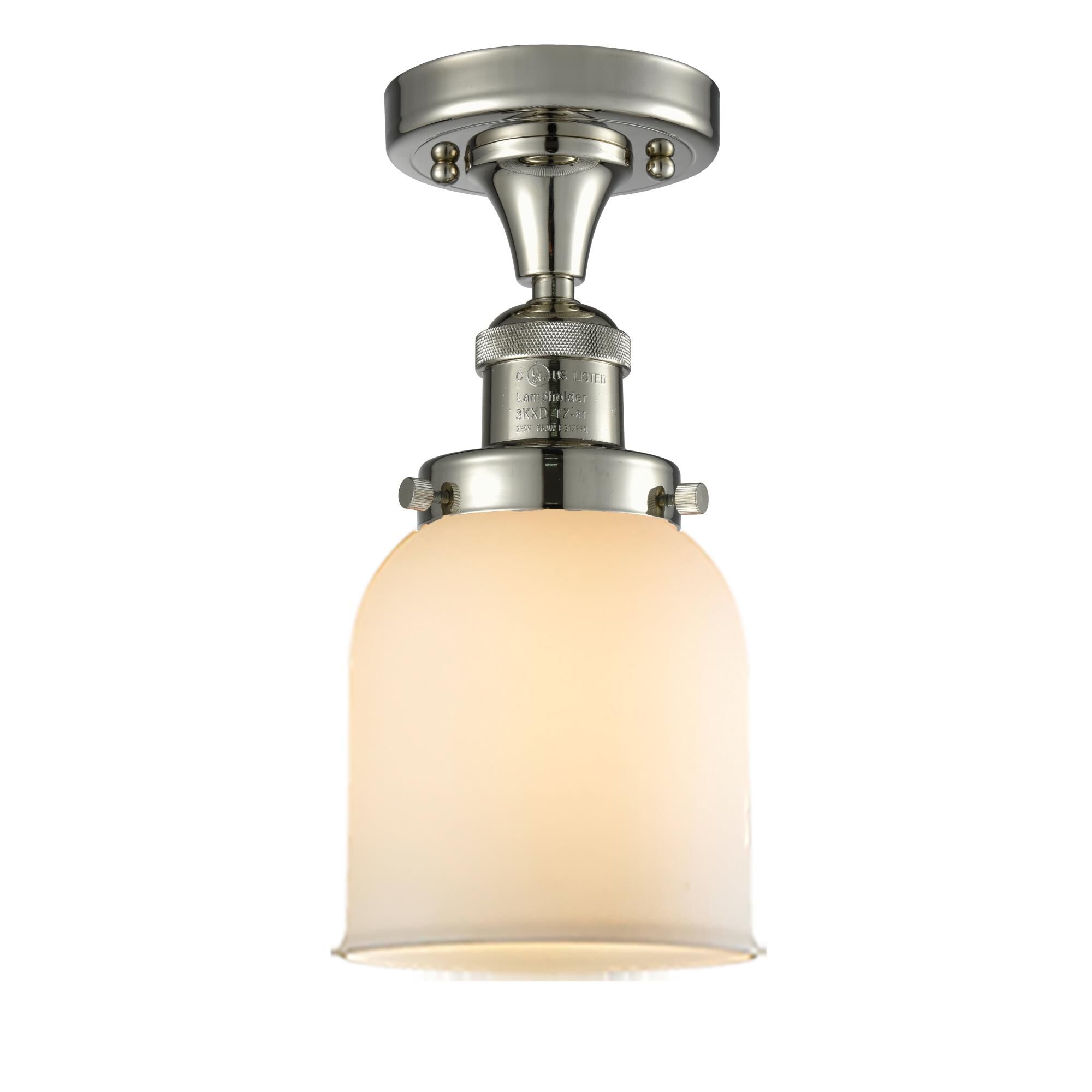 Bruno Marashlian Small Bell 5 Inch 1 Light Semi Flush Mount by Innovations Lighting