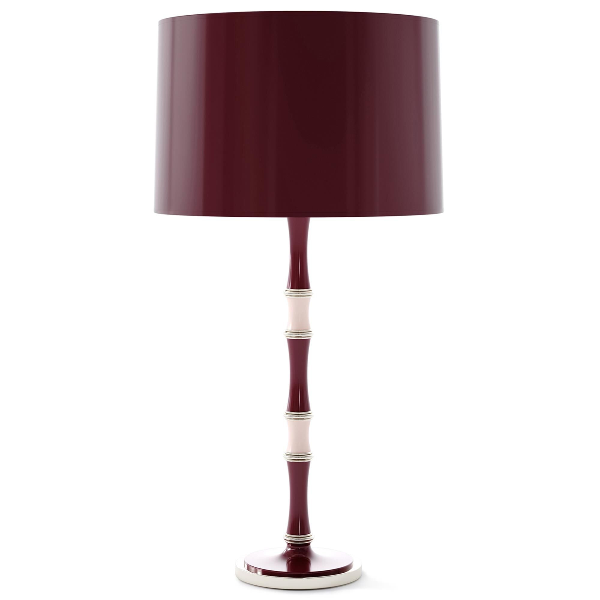 Shown in Sugar Plum Rose Water finish and Purple shade and Polished Nickel accent