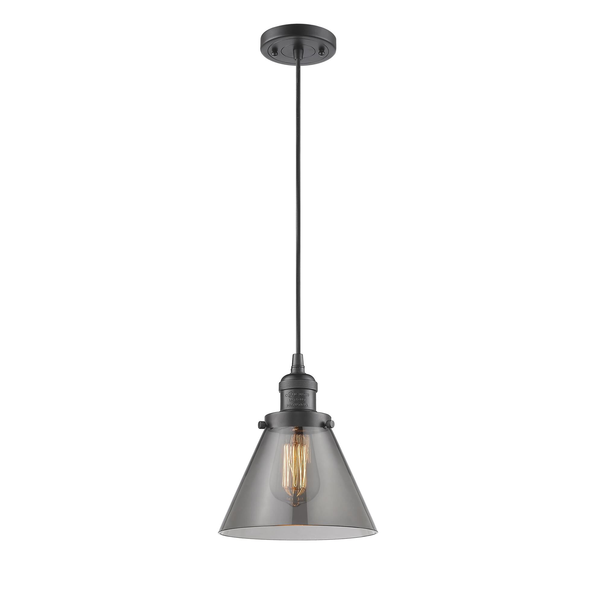 Bruno Marashlian Large Cone 8 Inch Mini Pendant by Innovations Lighting