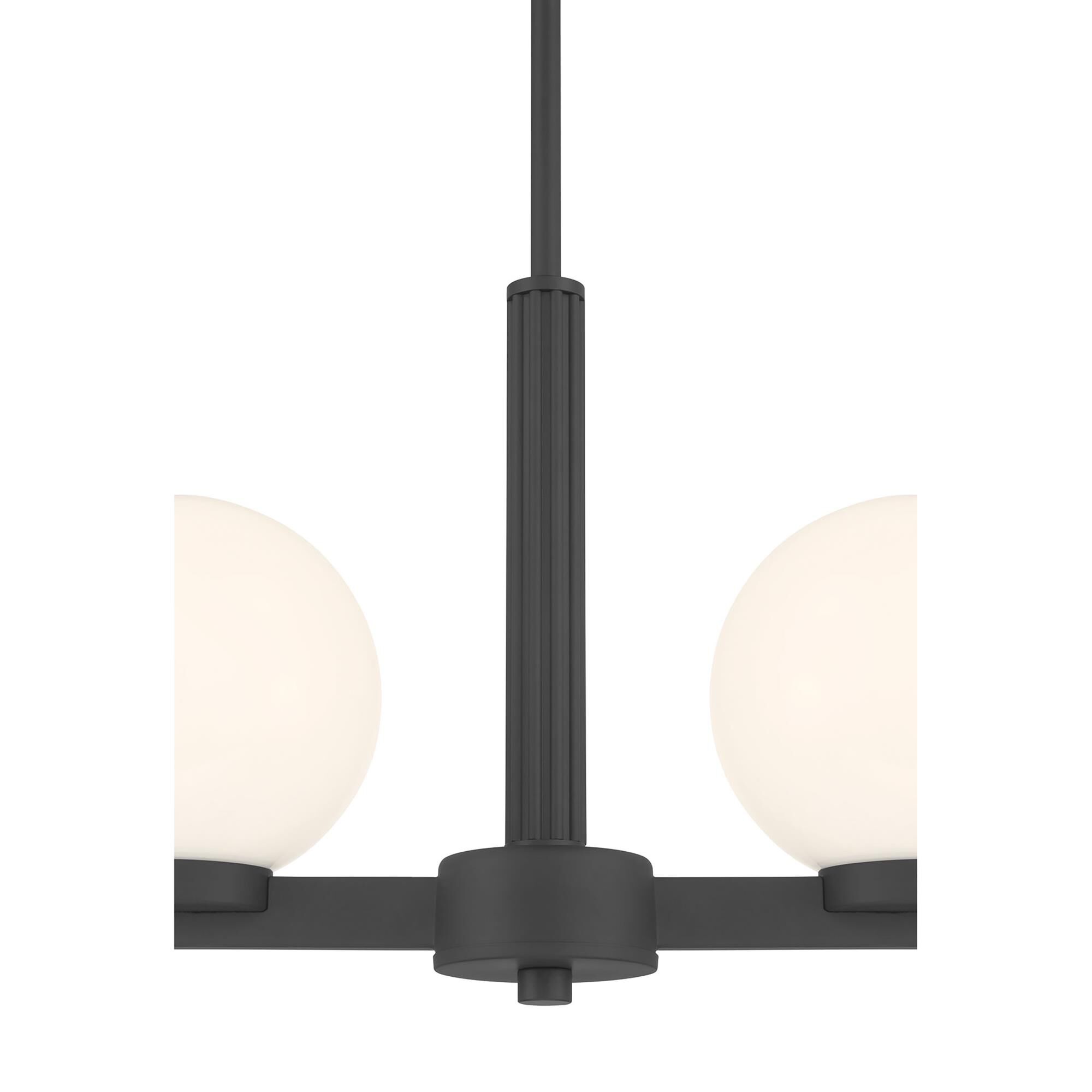 Shown in Matte Black finish and Shiny Opal glass