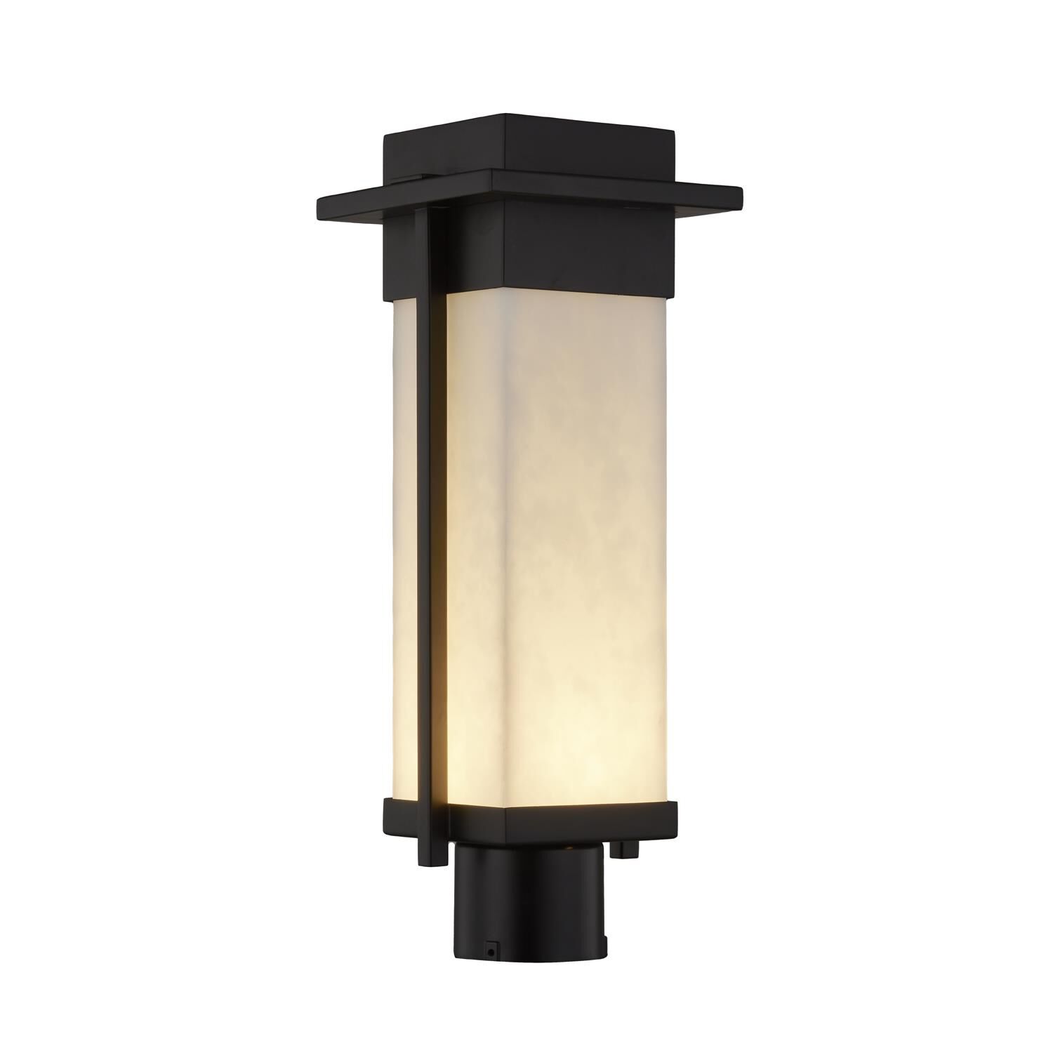 Justice Design Group Clouds 18 Inch Tall LED Outdoor Post Lamp