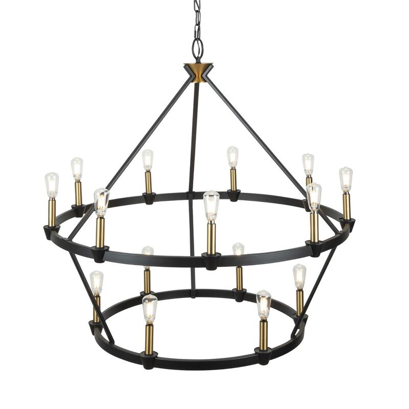 Kevin Kraemer Notting Hill 36 Inch 15 Light Chandelier by Artcraft