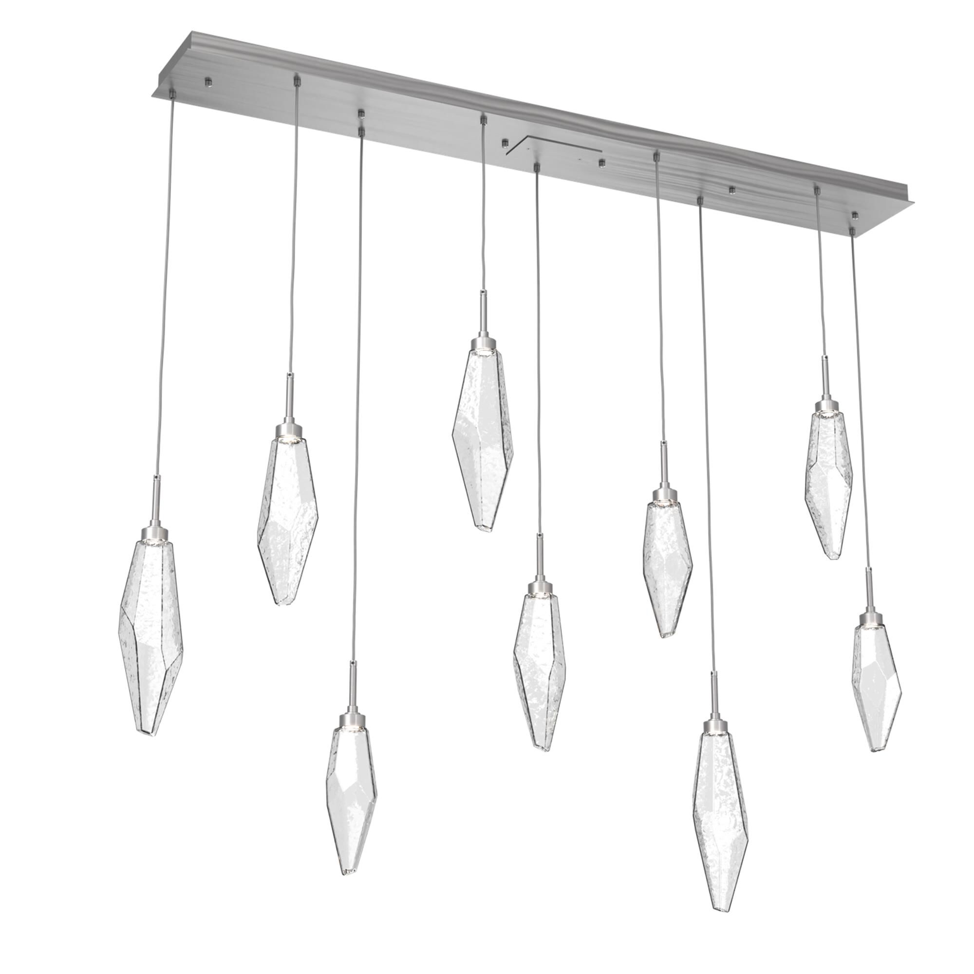Shown in Classic Silver finish and Chilled Clear glass
