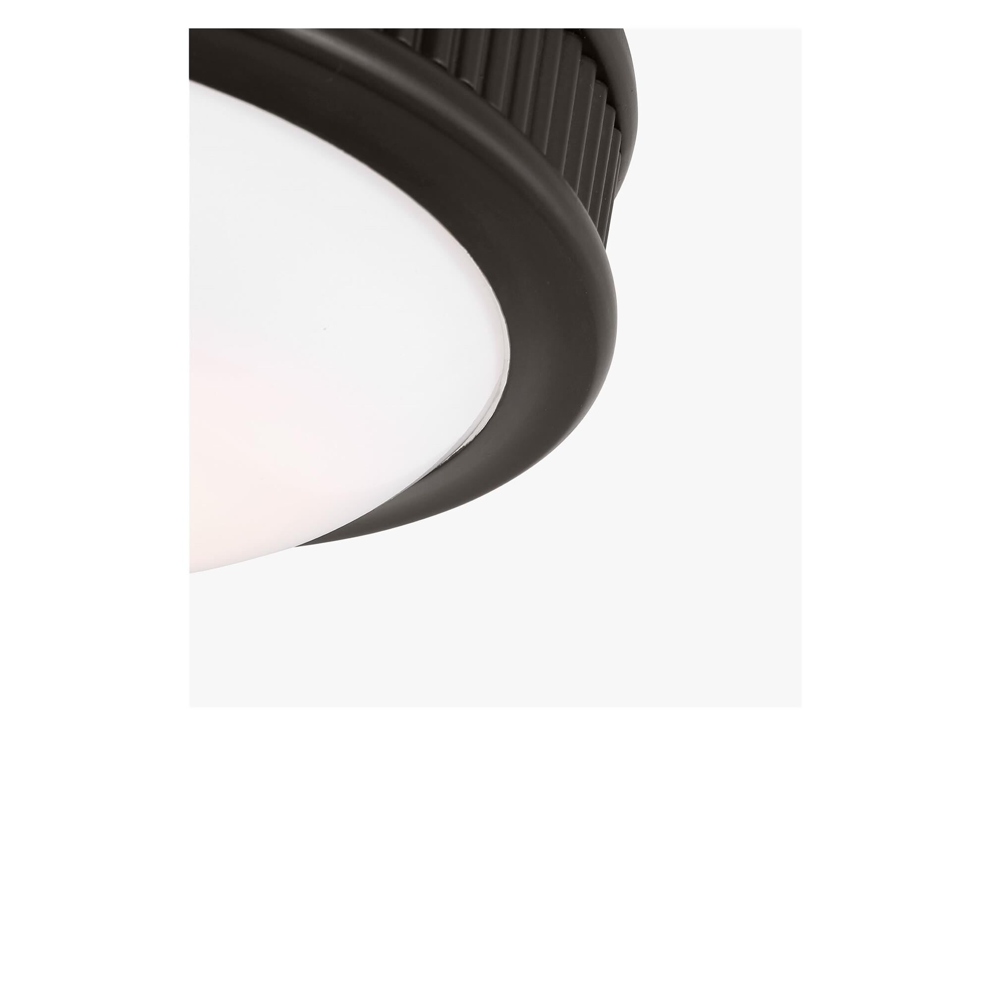 Shown in Aged Iron finish and Milk glass