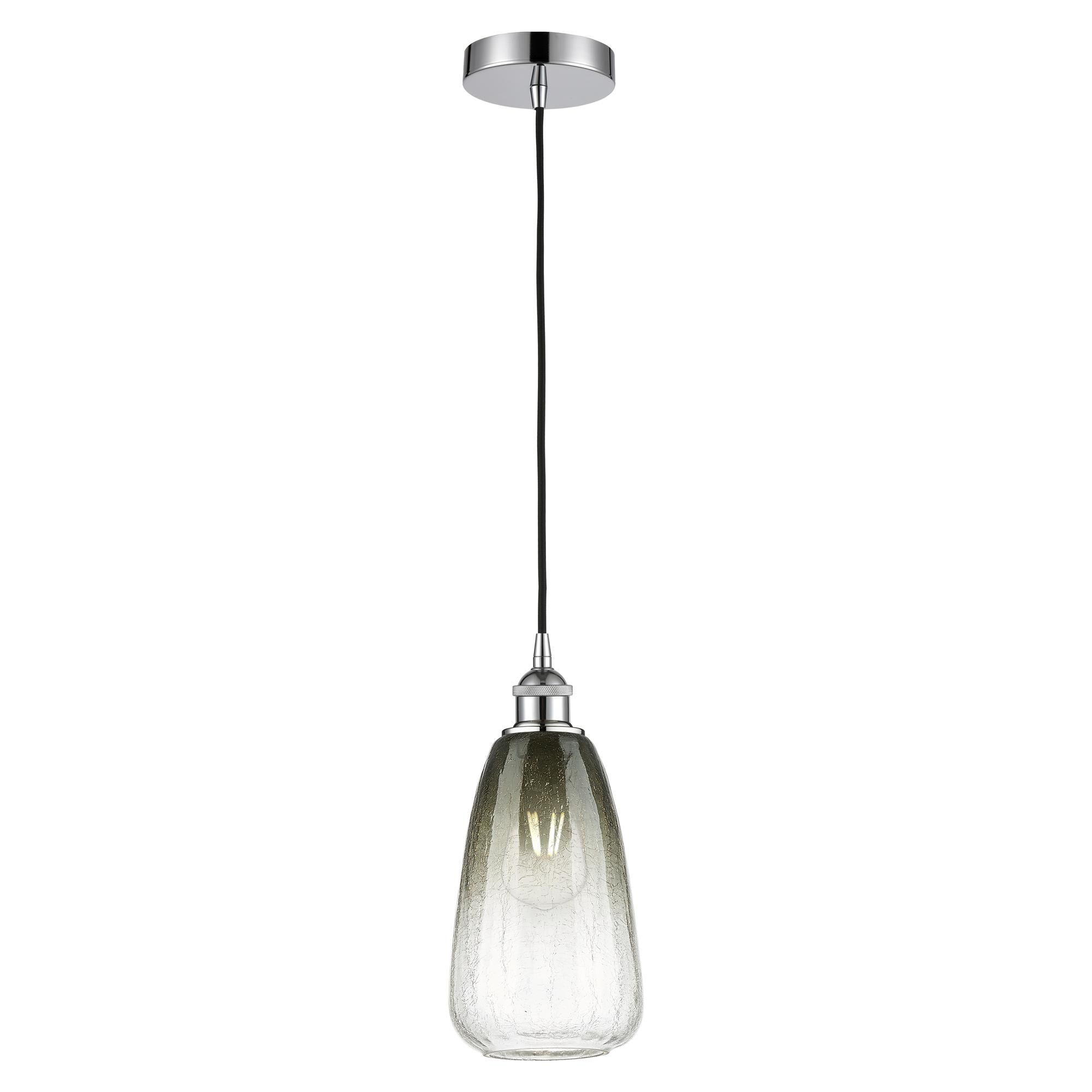 Shown in Polished Chrome finish and Slate glass