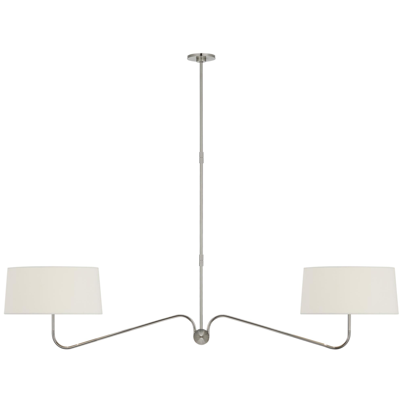 Thomas O'Brien Canto 68 Inch 2 Light LED Linear Suspension Light by Visual Comfort Signature Collection
