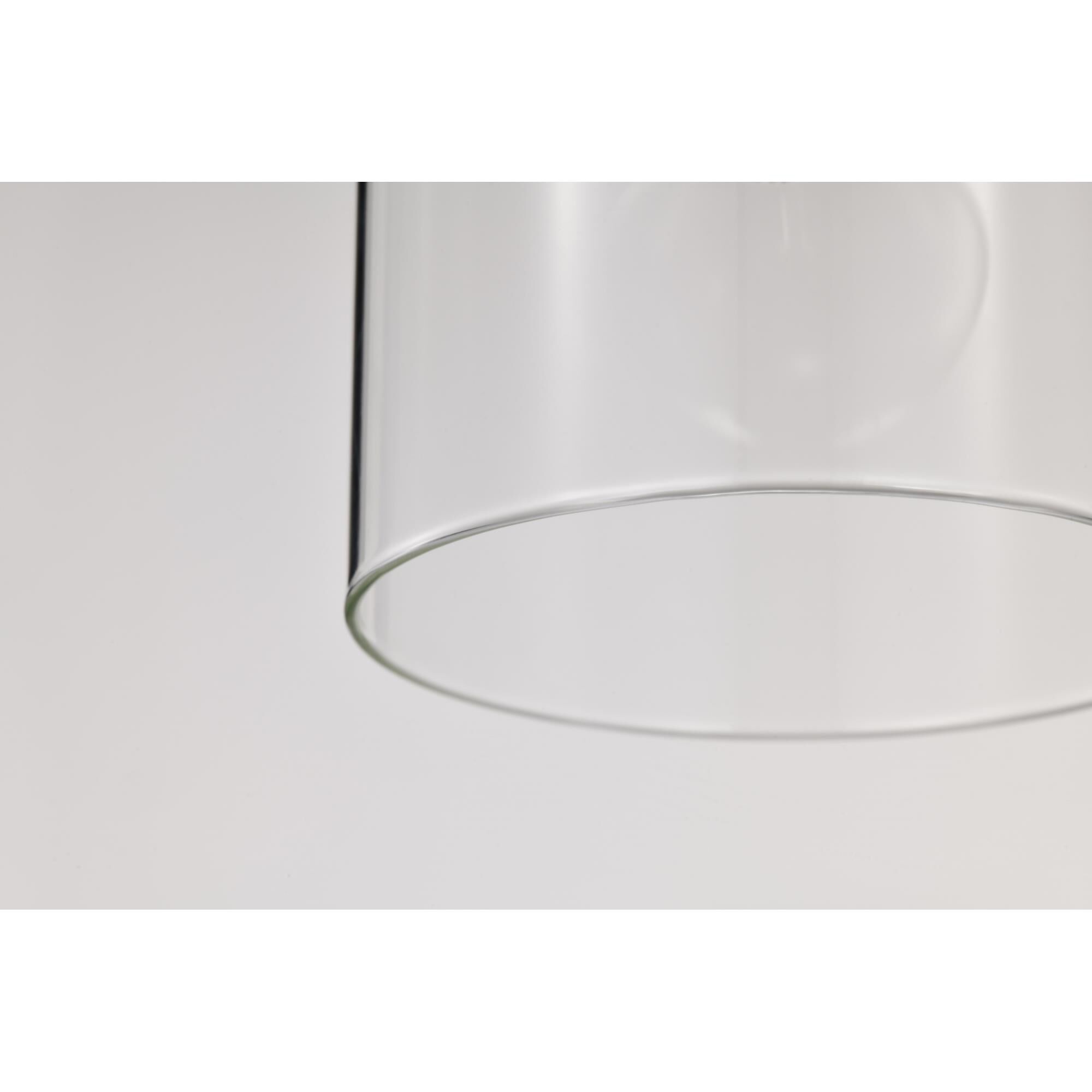 Shown in Matte Black finish and Clear glass