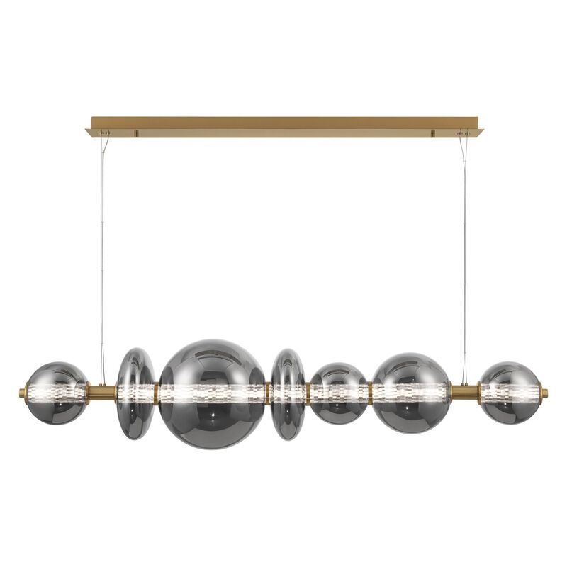 Atomo Medium Linear Chandelier by Eurofase Lighting