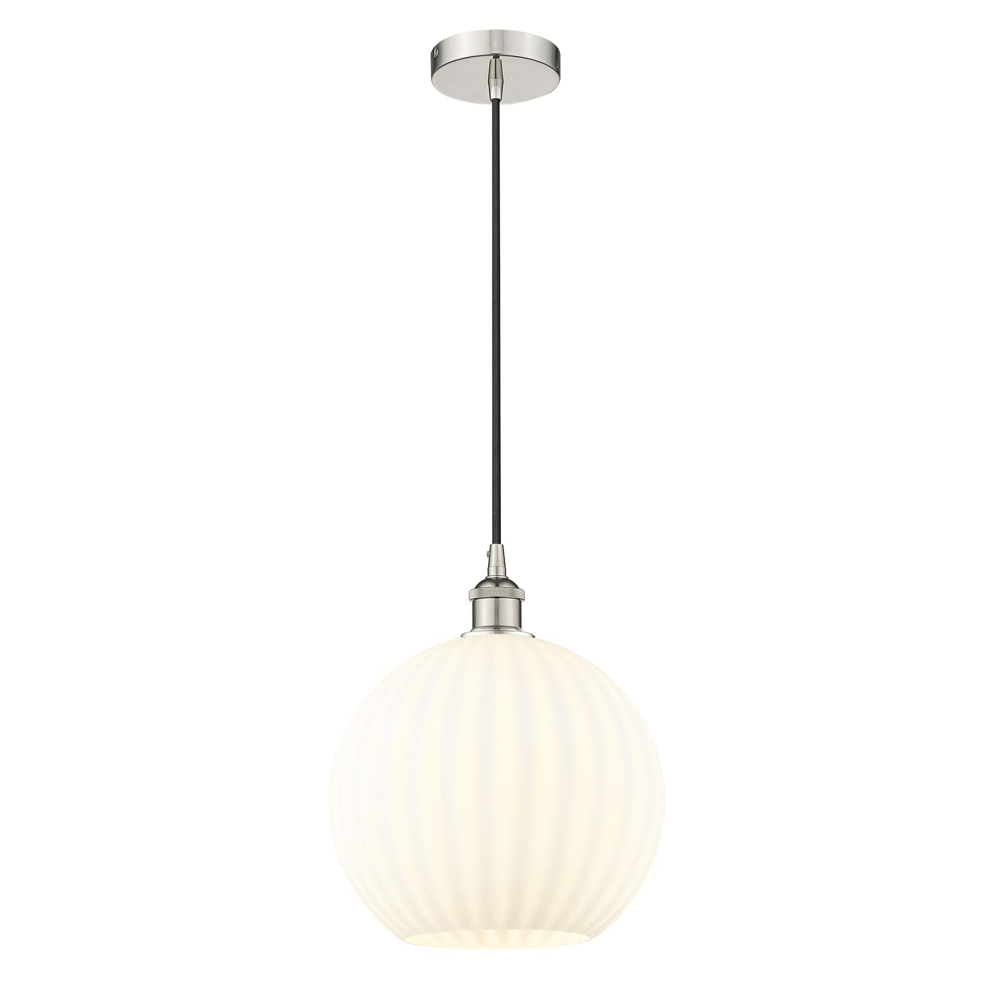 Bruno Marashlian White Venetian 12 Inch Mini Pendant by Innovations Lighting