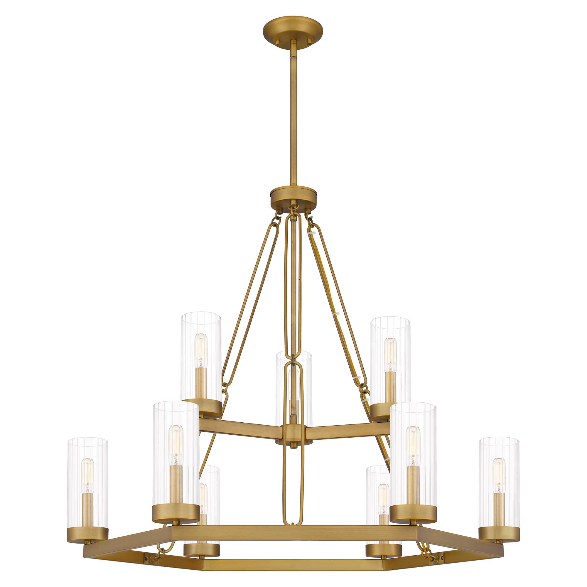 Valens 36 Inch 9 Light Chandelier by Quoizel