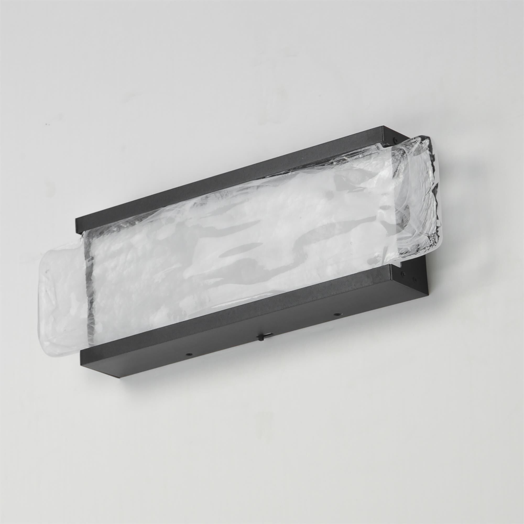 Shown in Black finish and White Spiral glass