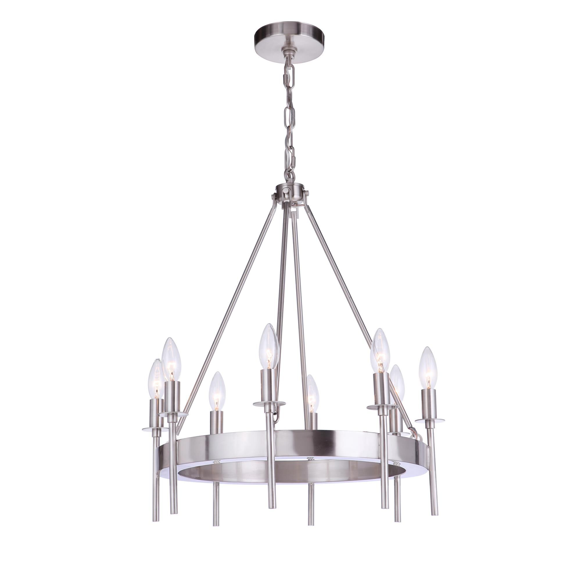 Larrson 20 Inch 8 Light Mini Chandelier by Craftmade