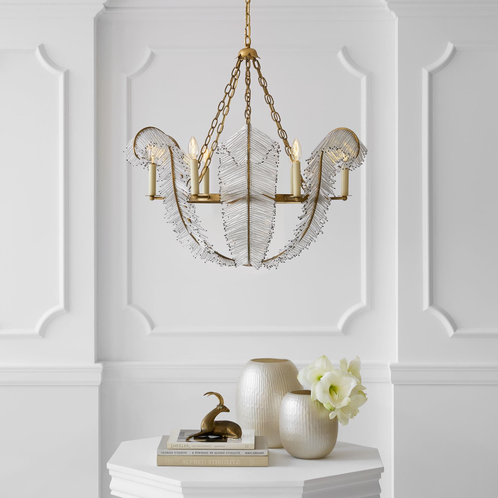 Niermann Weeks Calais 34 Inch 6 Light Chandelier by Visual Comfort Signature Collection