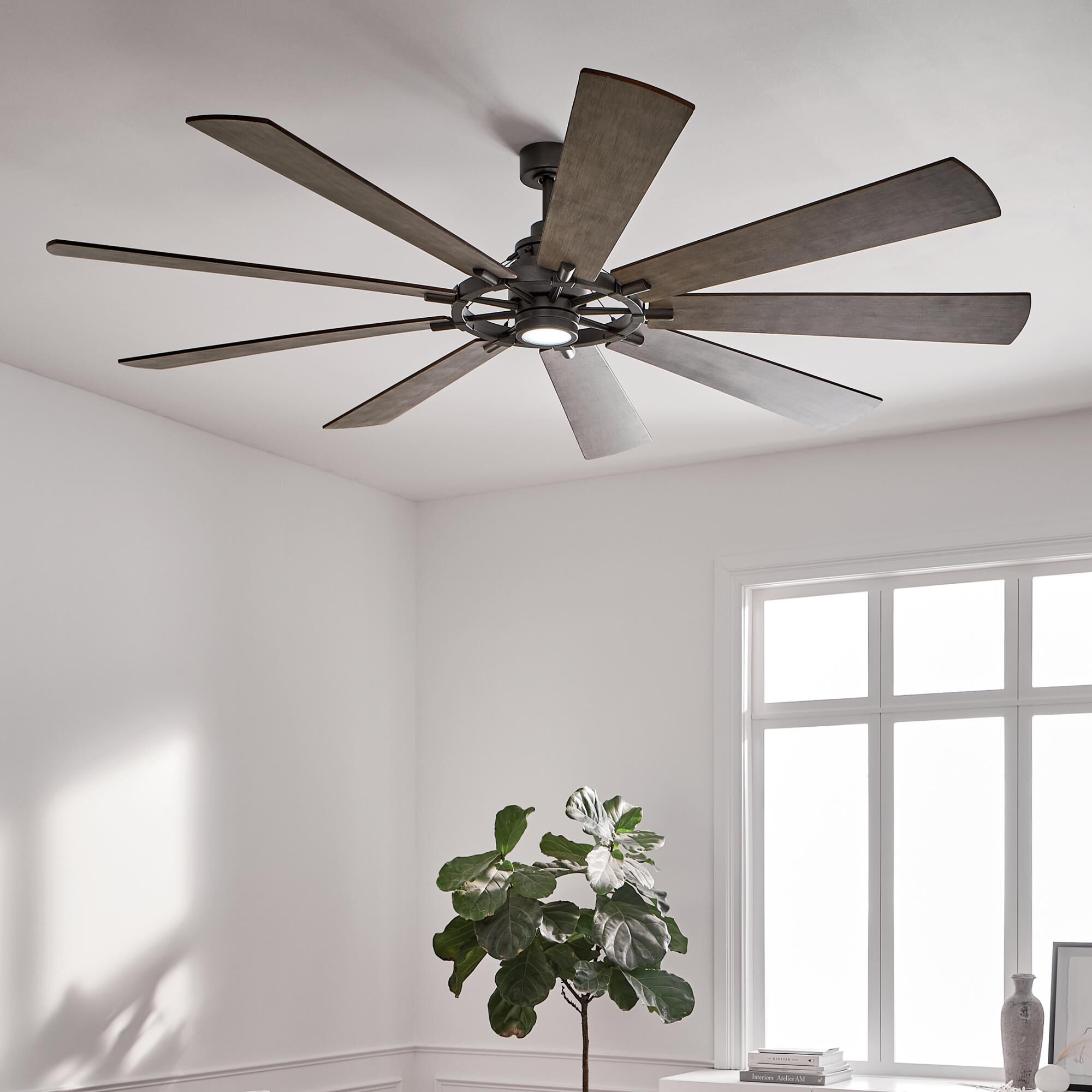 Gentry 85 Inch Ceiling Fan with Light Kit by Kichler Lighting