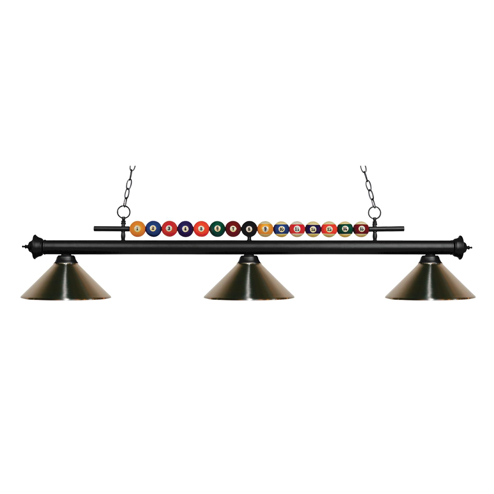 Shown in Matte Black finish and Steel glass and Steel shade