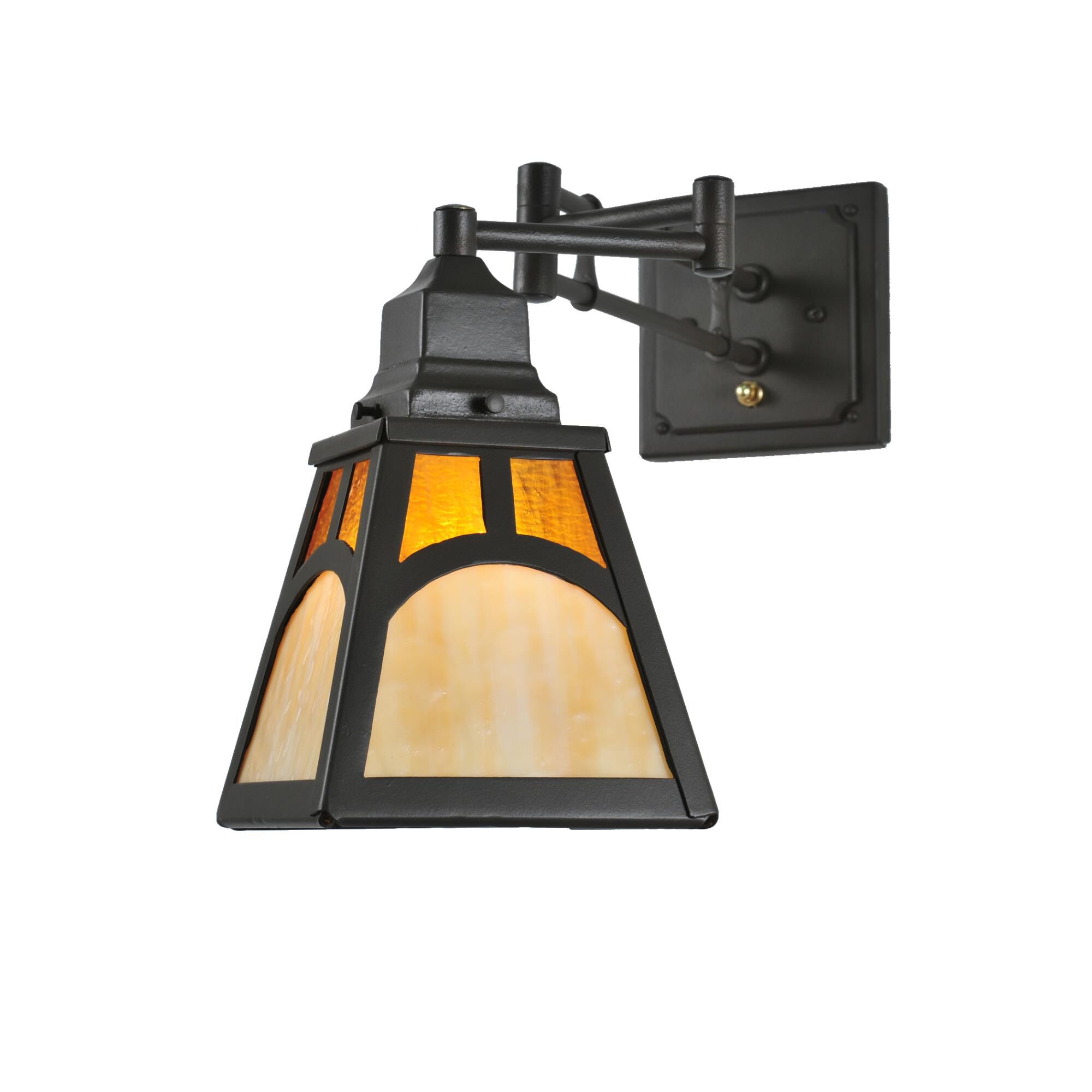 Mission Hill Top Wall Swing Lamp by Meyda Lighting