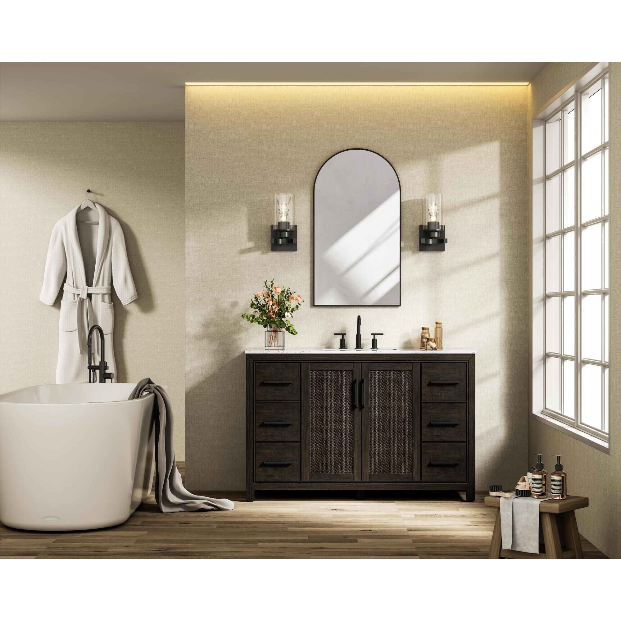 Alina 54 Inch Bath Vanity by Elegant Dcor