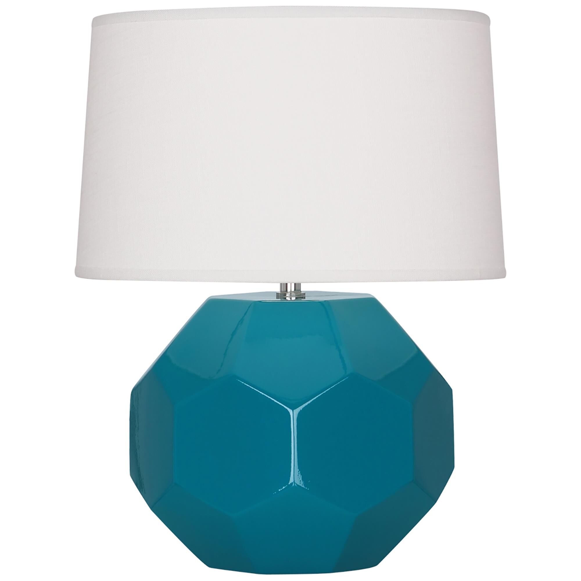 Shown in Peacock Glazed Ceramic finish